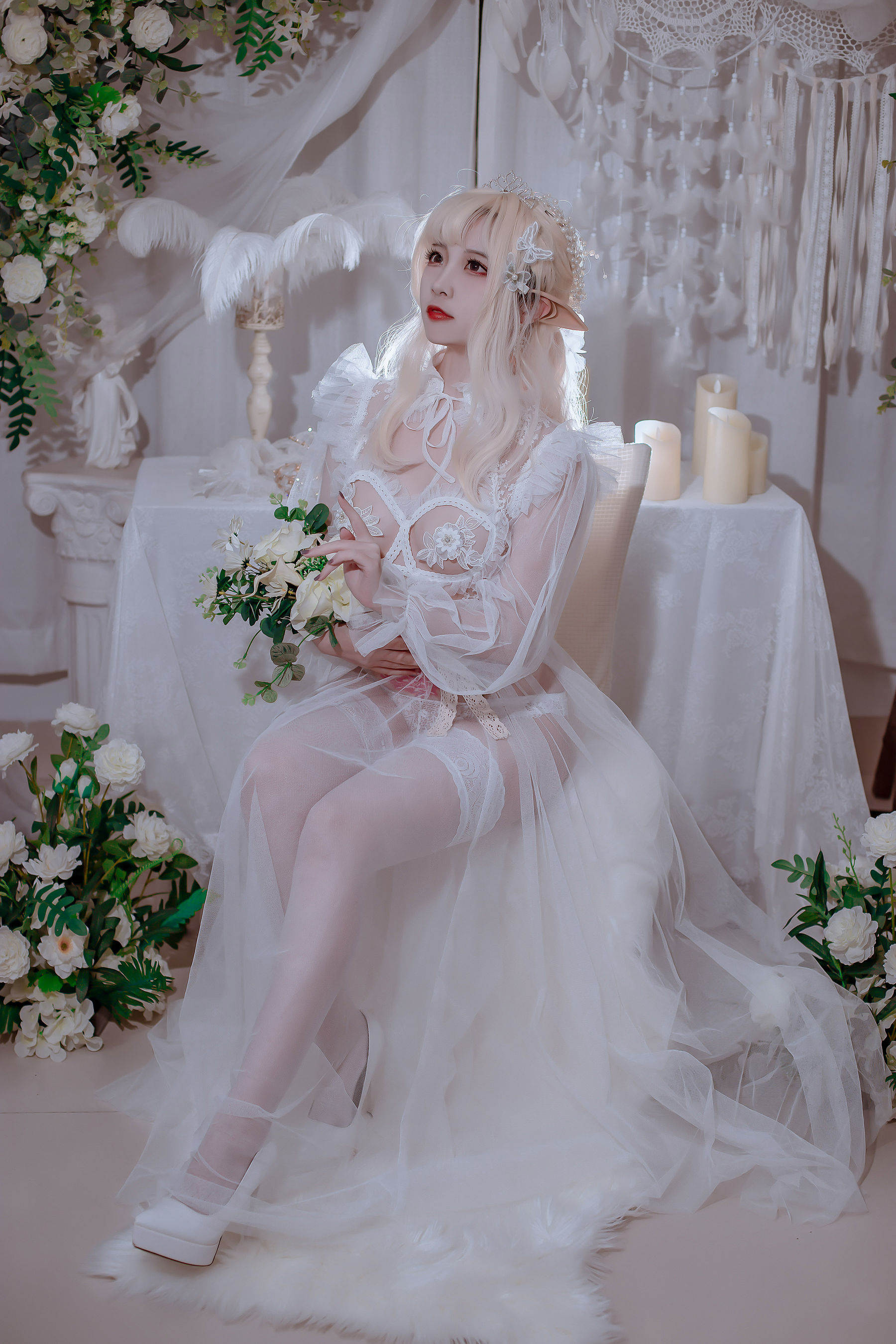 [网红COSER写真] 人气Coser二佐Nisa - 精灵公主第4张