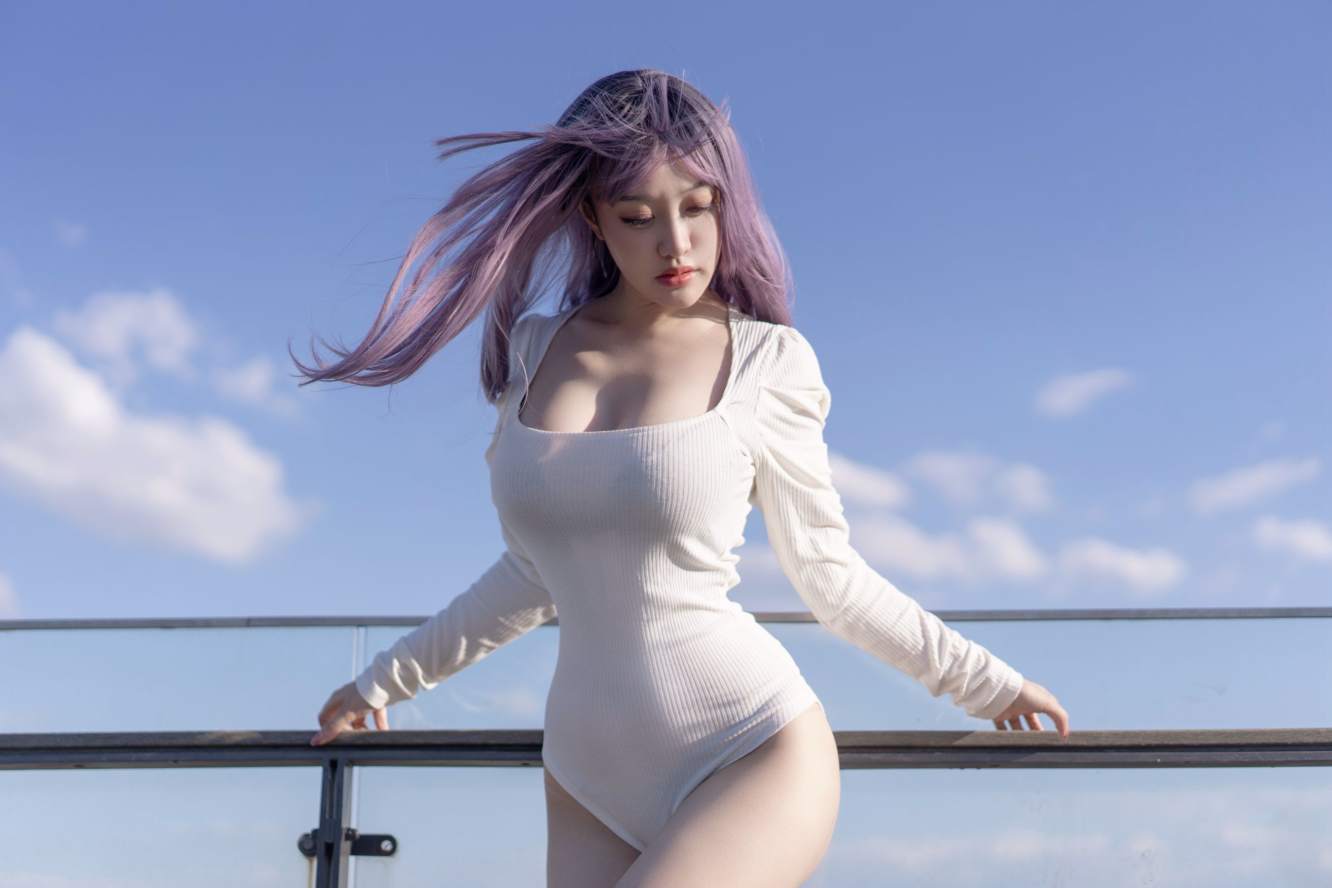 [网红COSER写真] 动漫博主脱尾巴Mizuki - 天台第1张