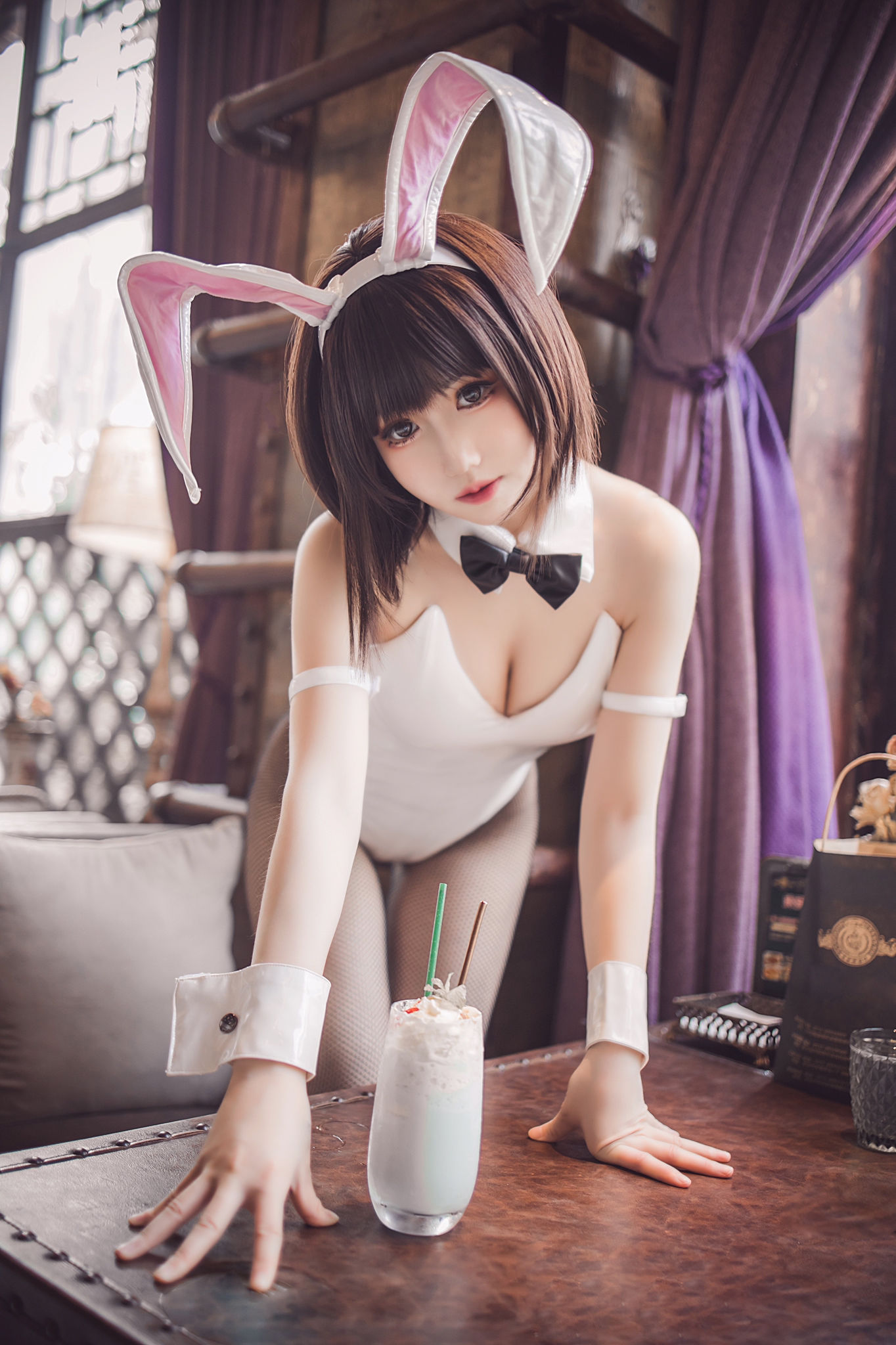 [网红COSER写真] Coser衣衣 - 加藤惠兔女郎第18张