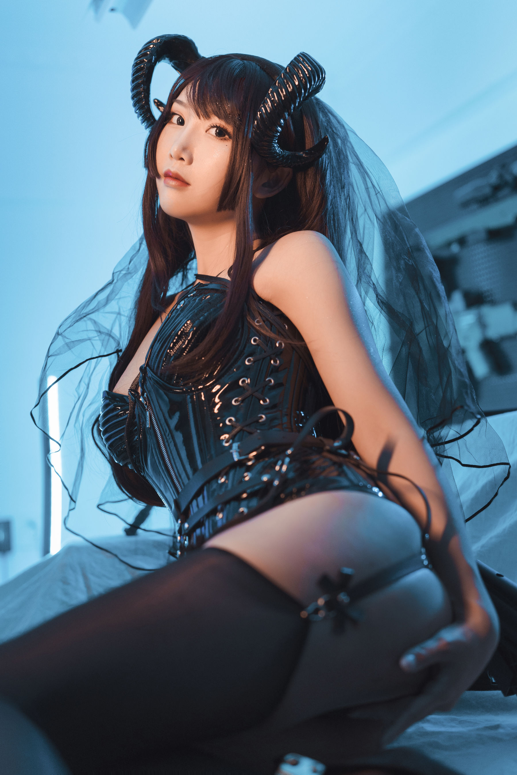 [COS福利] 可爱人气Coser面饼仙儿 - 束腰魅魔第4张