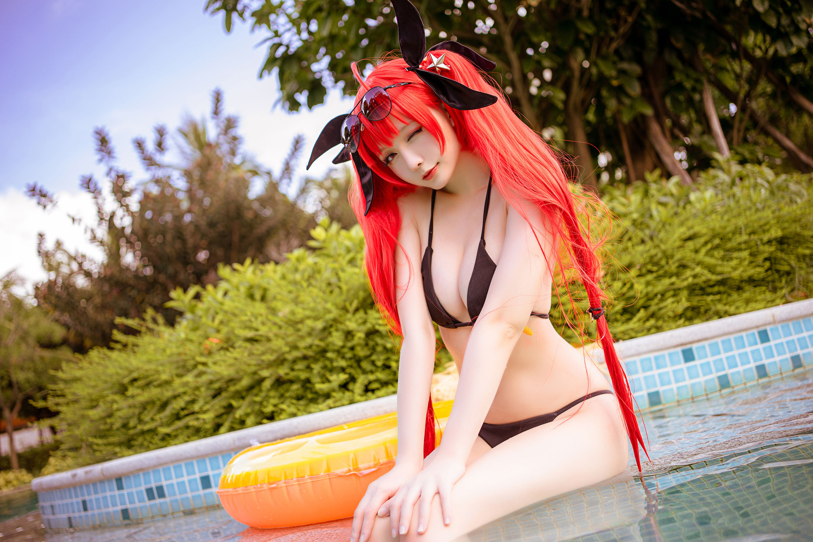 [COS福利] Coser小姐姐星之迟迟 - 鸣夏 火奴鲁鲁第8张