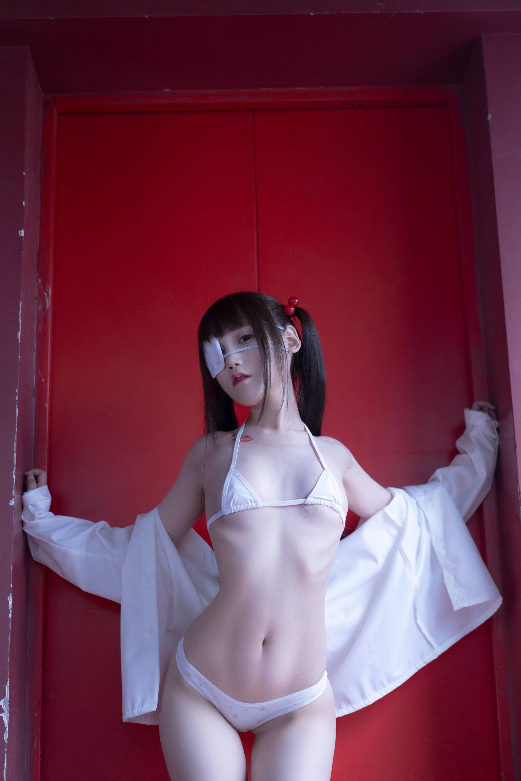 [COS福利] COS少女星野咪兔 - 红色第6张