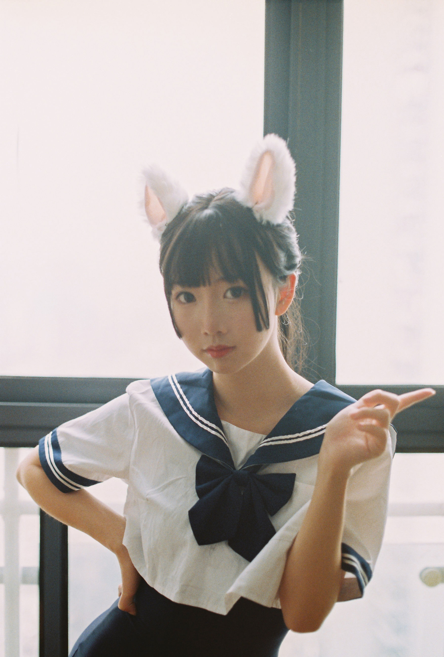 [COS福利] 可爱人气Coser面饼仙儿 - 水手服 死库水第11张