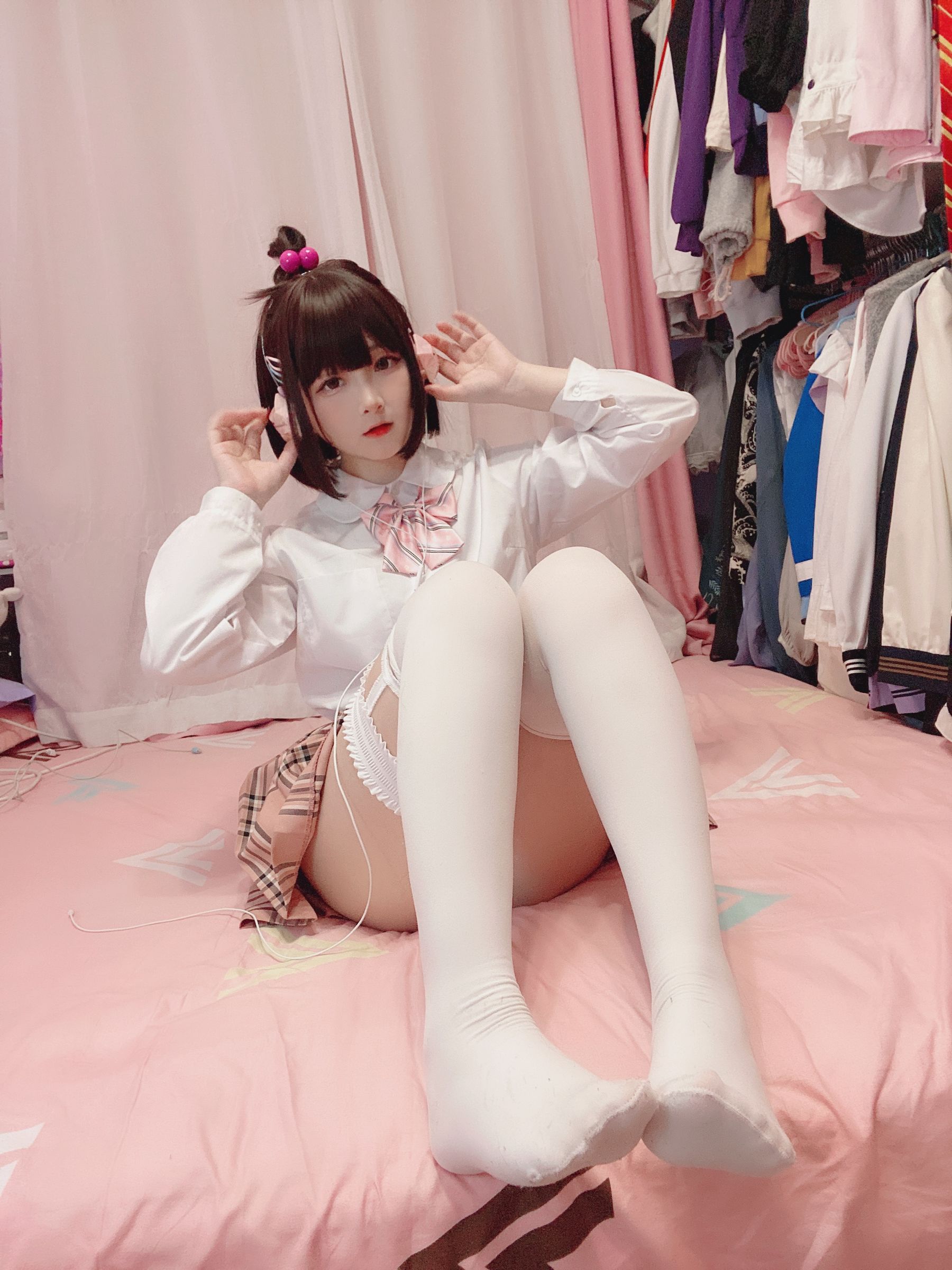 [COS福利] 二次元美女古川kagura - 白丝JK第13张