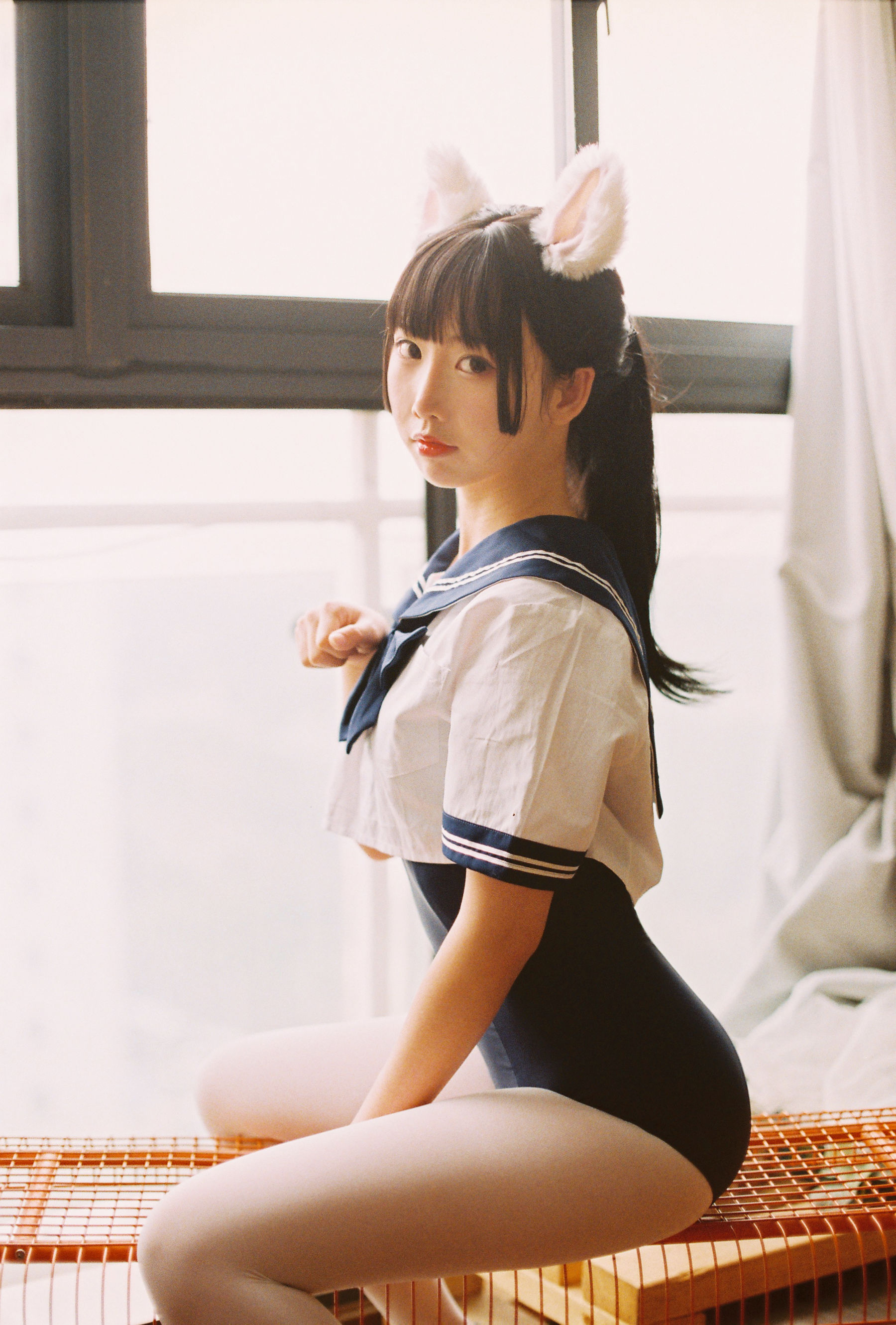 [COS福利] 可爱人气Coser面饼仙儿 - 水手服 死库水第13张