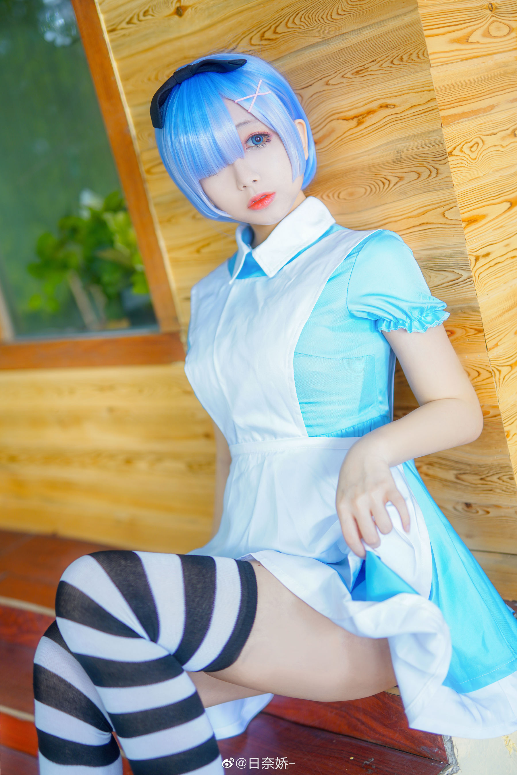 [COS福利] 日奈娇 - 蕾姆 毛衣 爱丽丝第5张