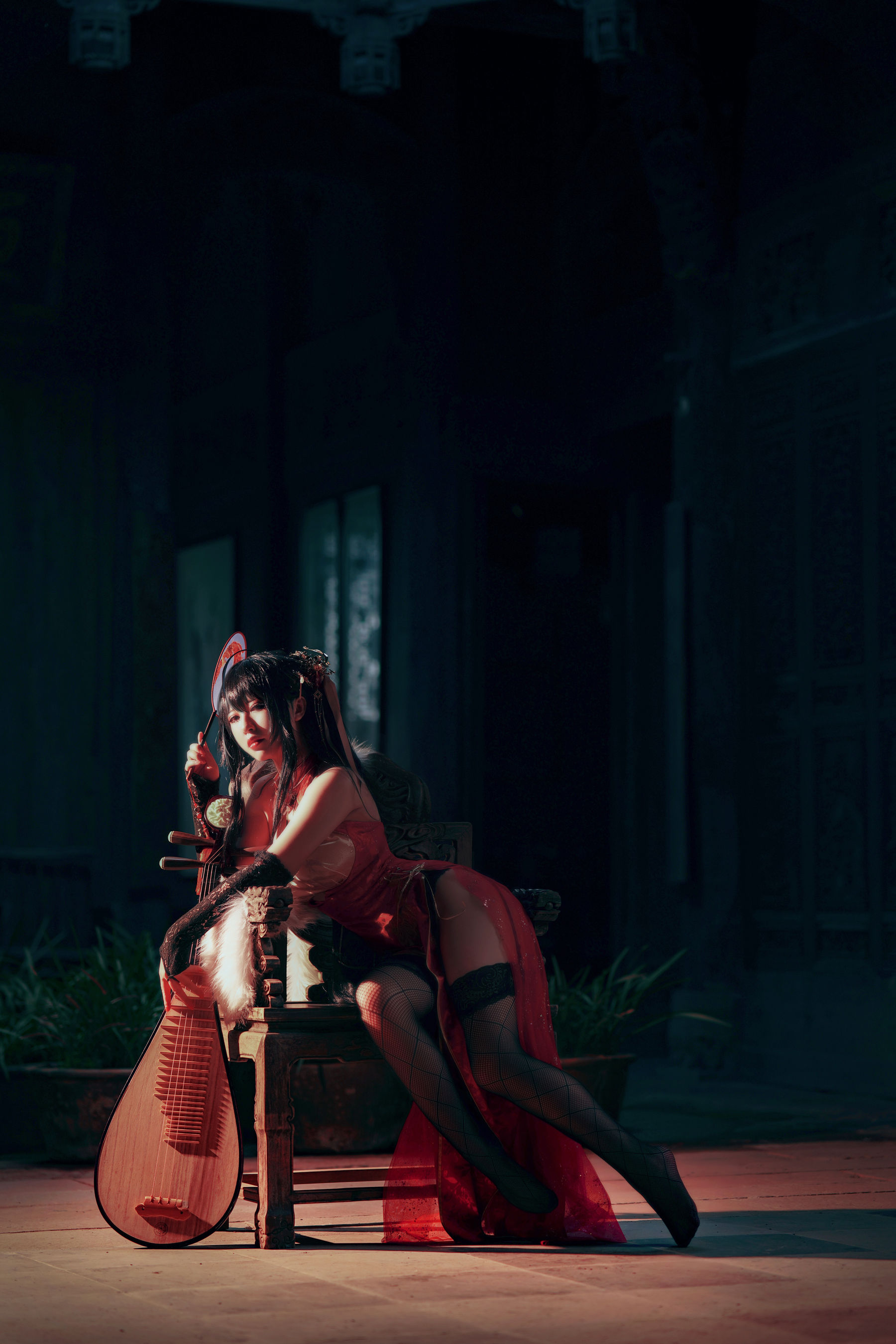 [网红COSER写真] 半半子 - 大凤旗袍第11张