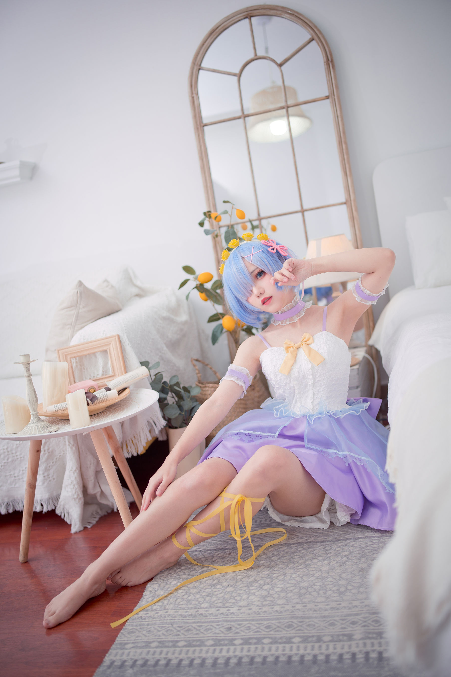[福利COS] 花柒Hana - 天使蕾姆第1张