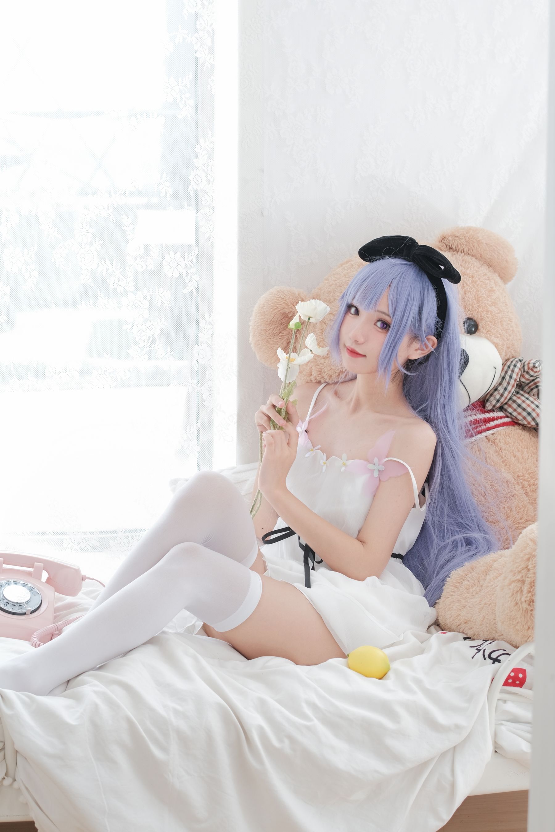 [福利COS] 花柒Hana - 独角兽清凉阅读时光第6张