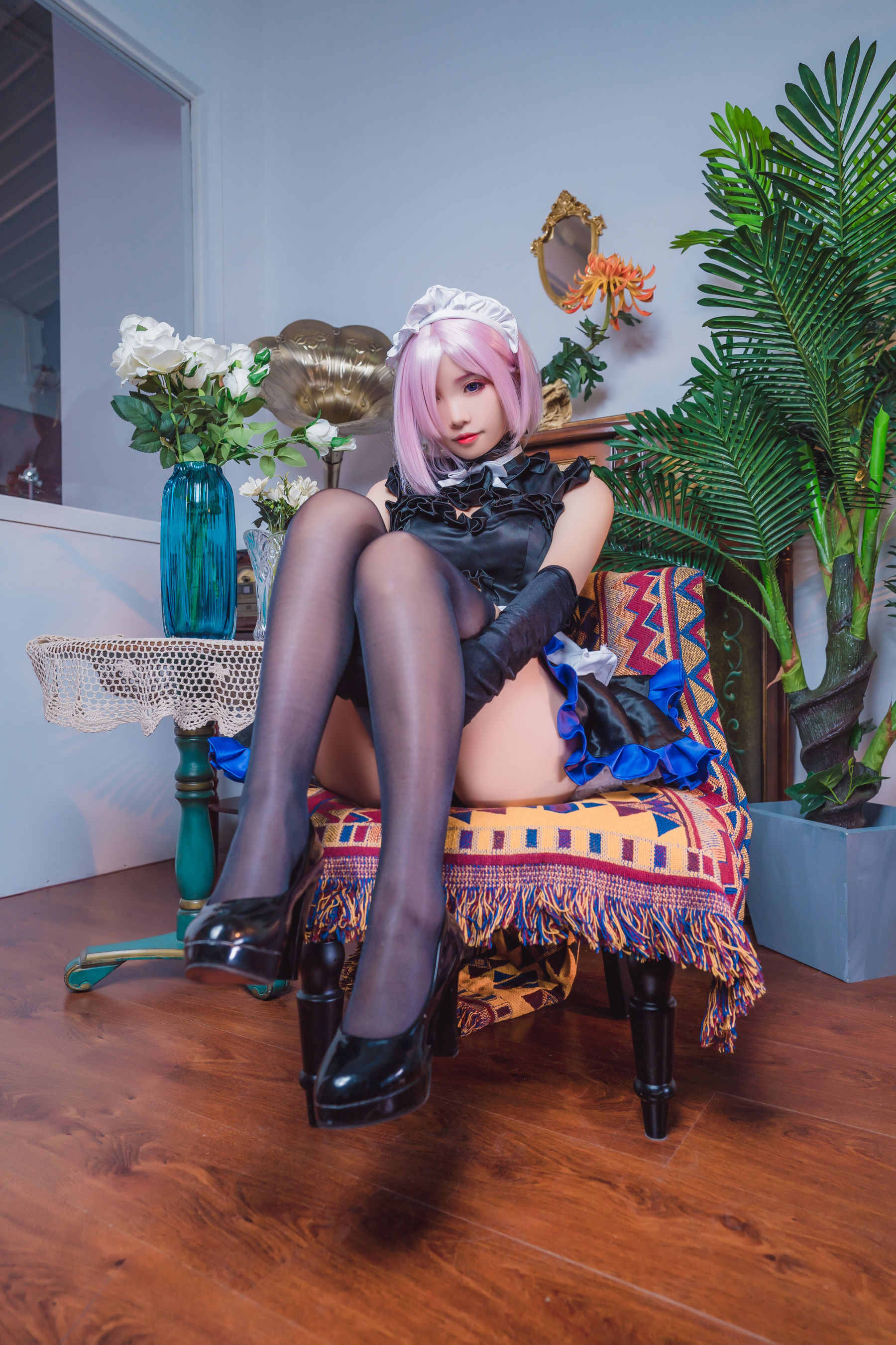 [网红COS] 动漫博主墨玉-M - 玛修女仆第8张