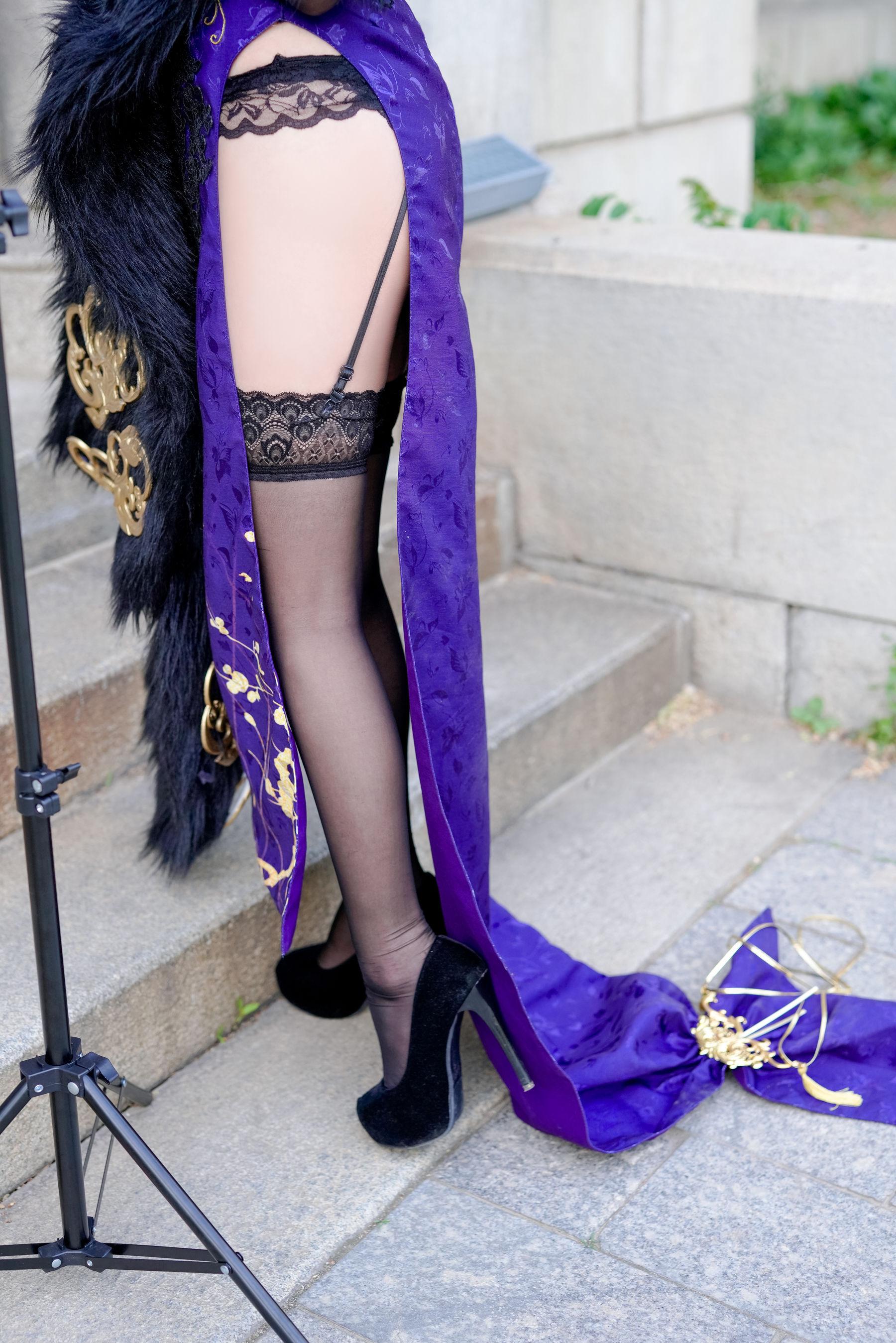 [网红COS] 动漫博主恩田直幸 - 柴郡旗袍第10张