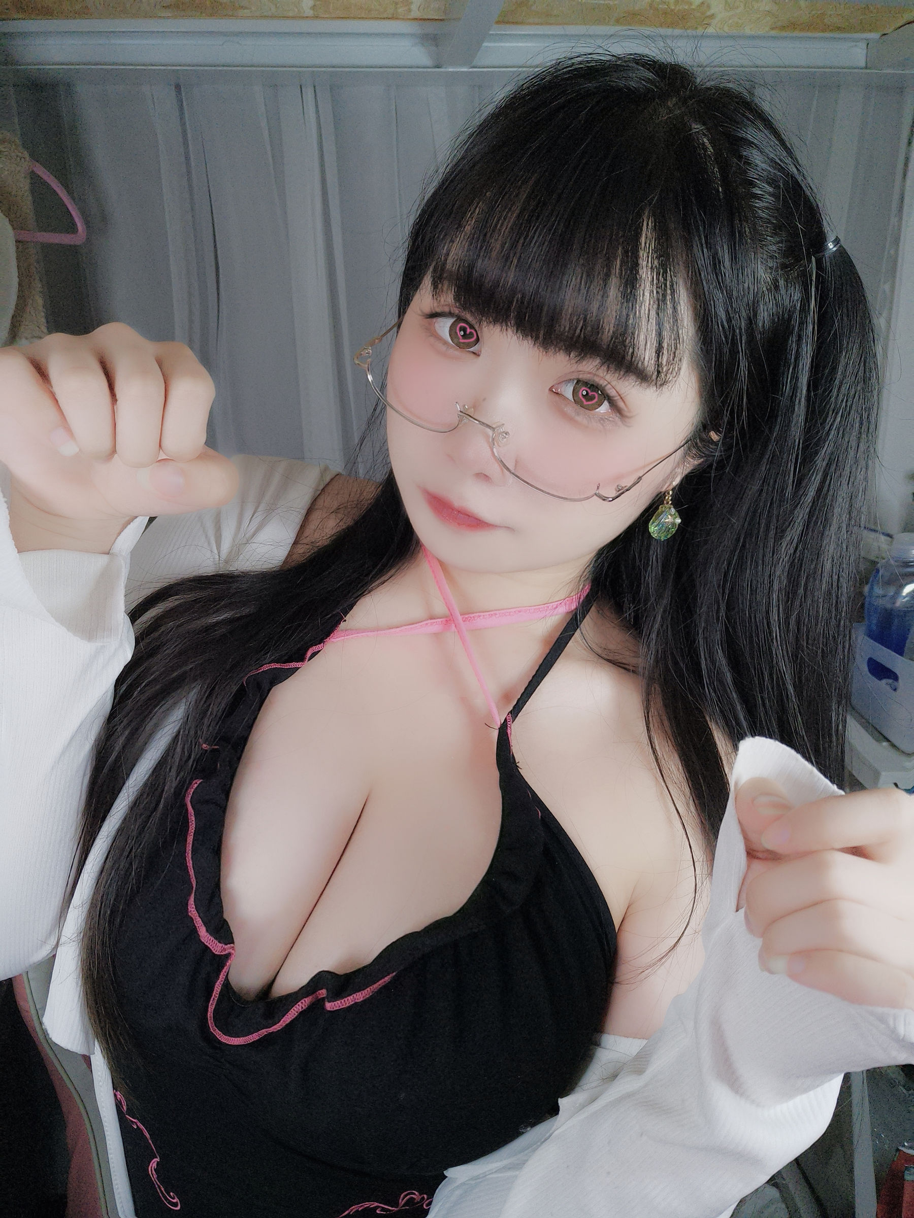 [网红COS] 贞子蜜桃 - 心心眼第1张