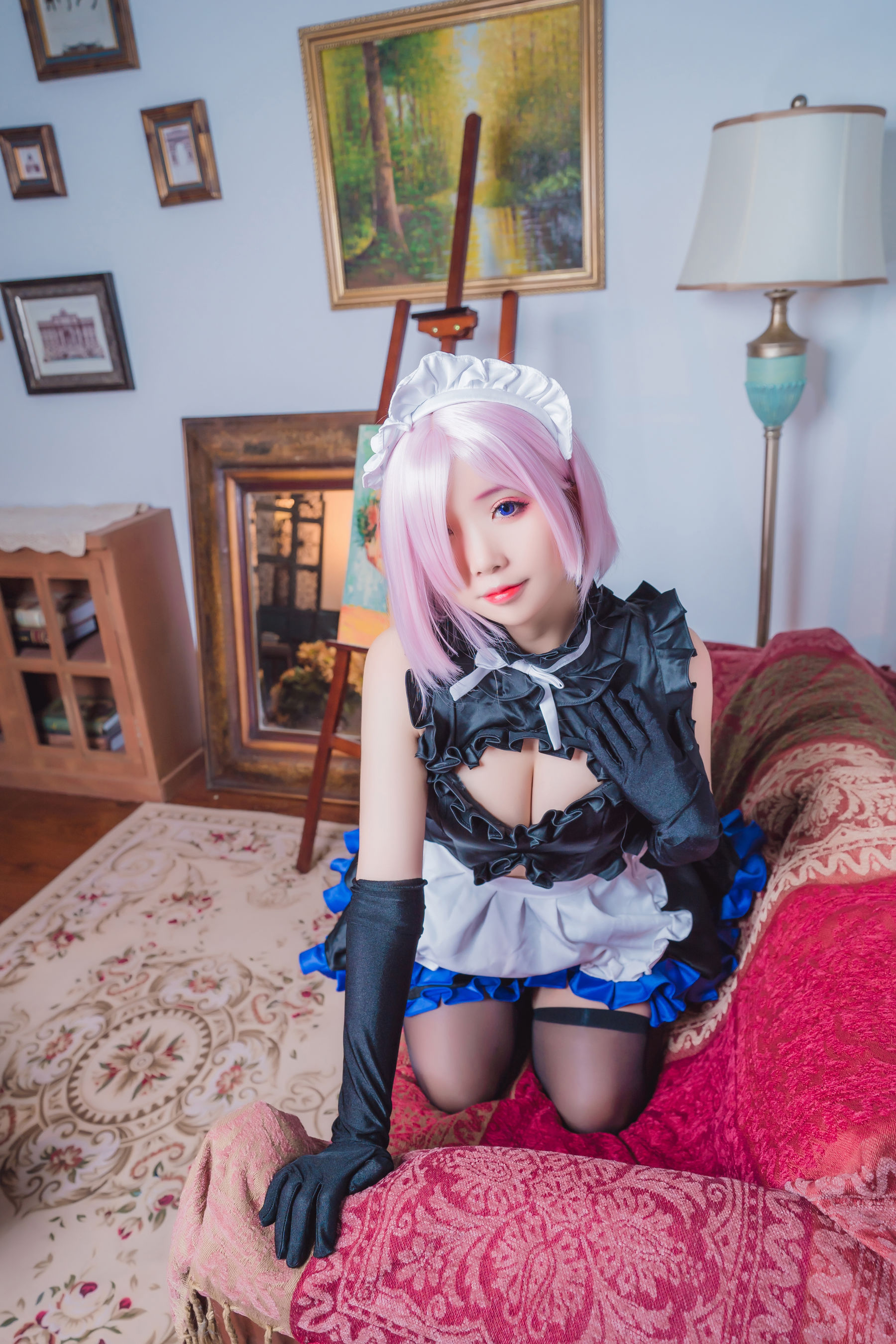 [网红COS] 动漫博主墨玉-M - 玛修女仆第11张