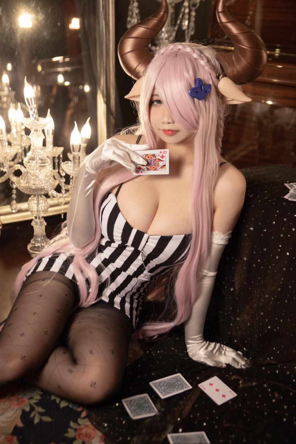 [网红COS] 贞子蜜桃 - 娜露梅亚礼服第13张