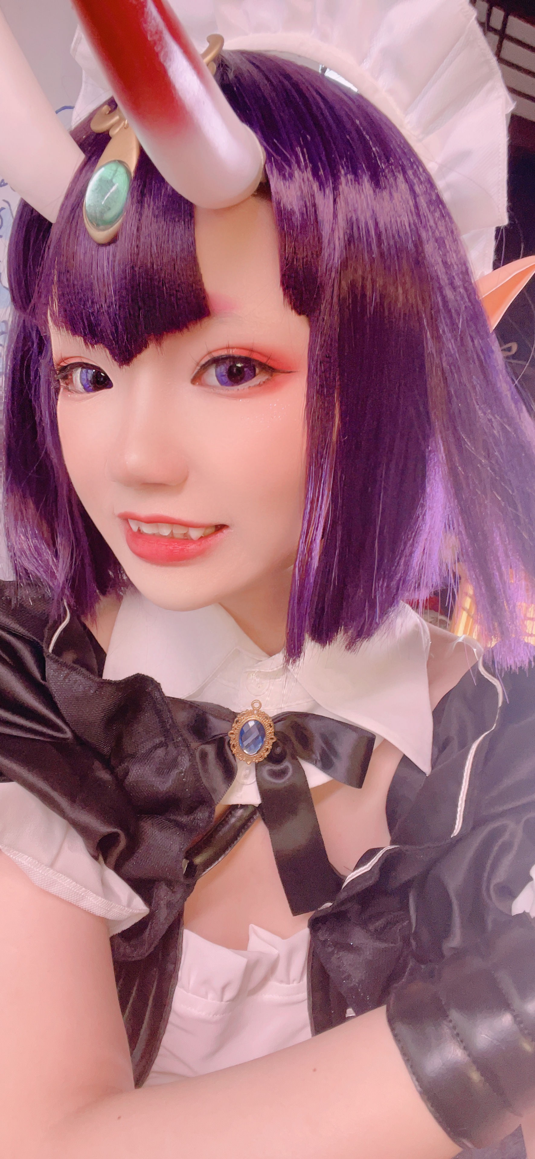 [福利COS] 动漫博主雪晴Astra - 酒吞童子 女仆第21张