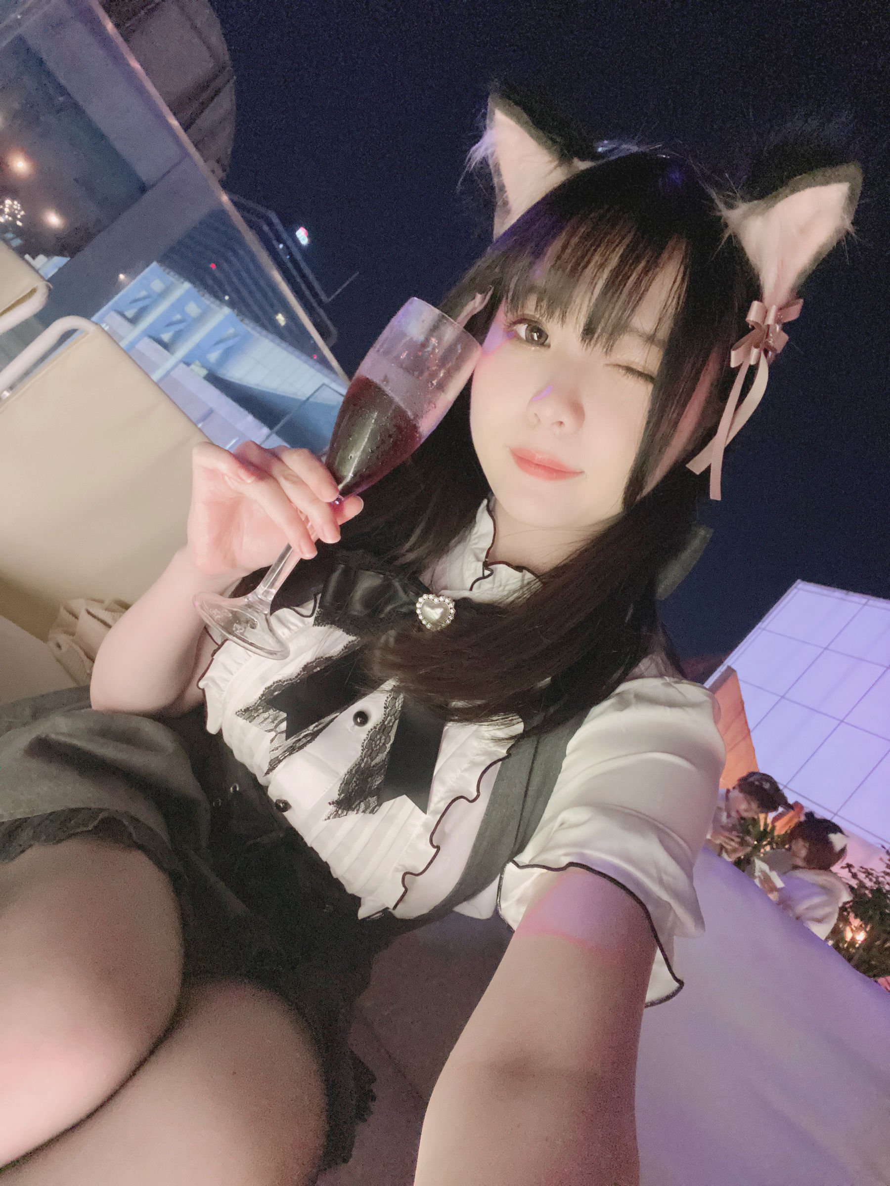 [福利COS] 微博妹纸霜月shimo - 一緒に飲みますか？第1张