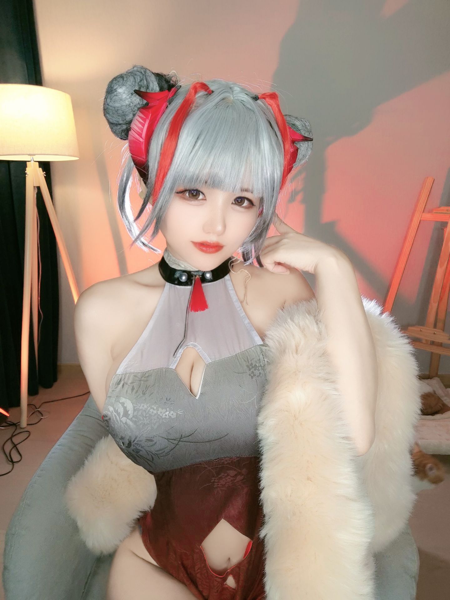 [福利COS] 动漫博主小仓千代w - w旗袍第11张