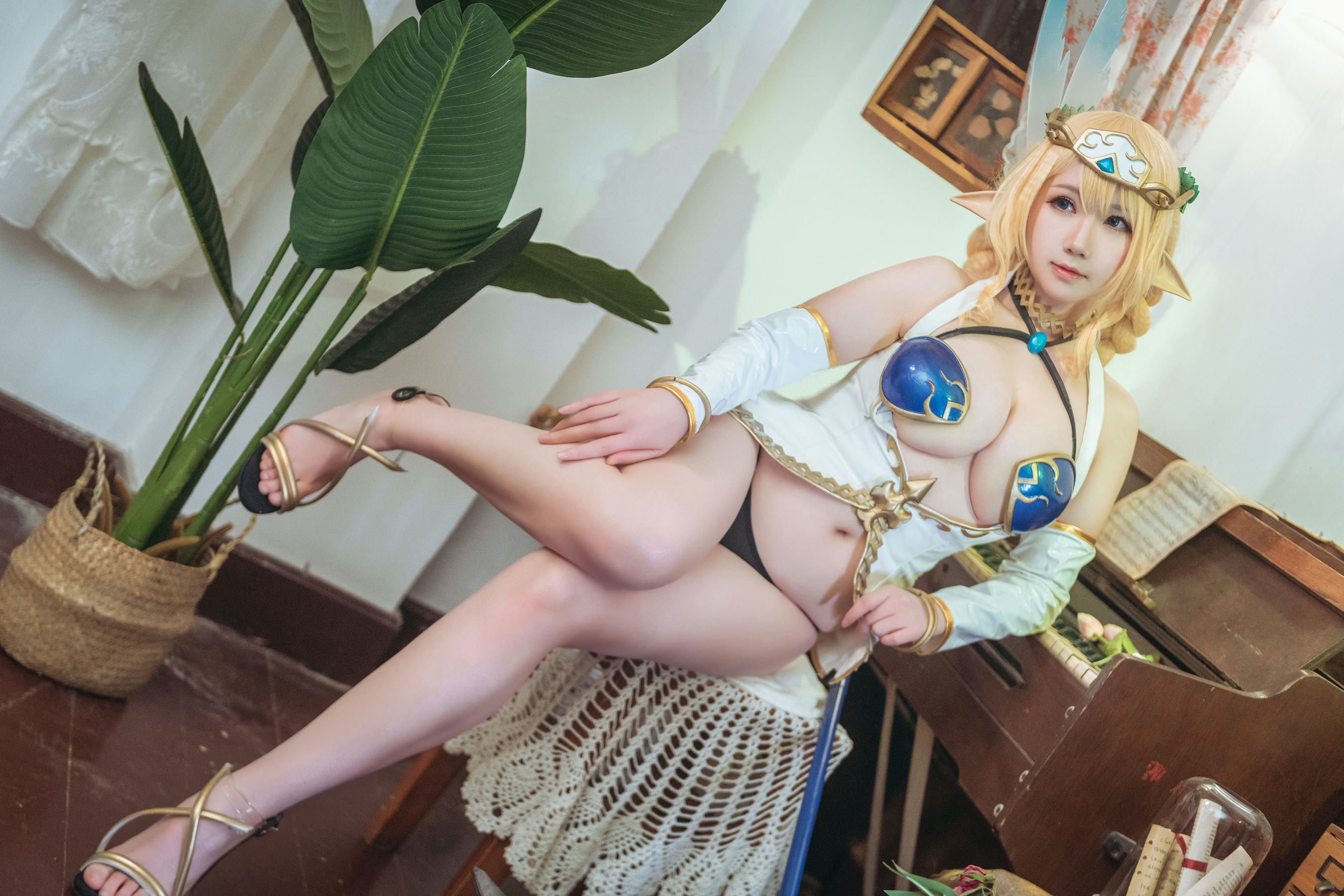 [福利COS] 微肉感萌妹是本末末 - 精灵村第12张