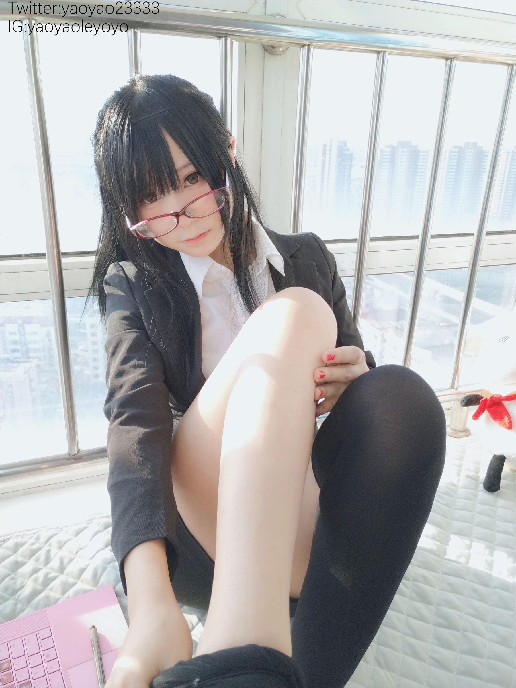 [福利COS] 萌妹子Coser摇摇乐yoyo - 补习老师第9张