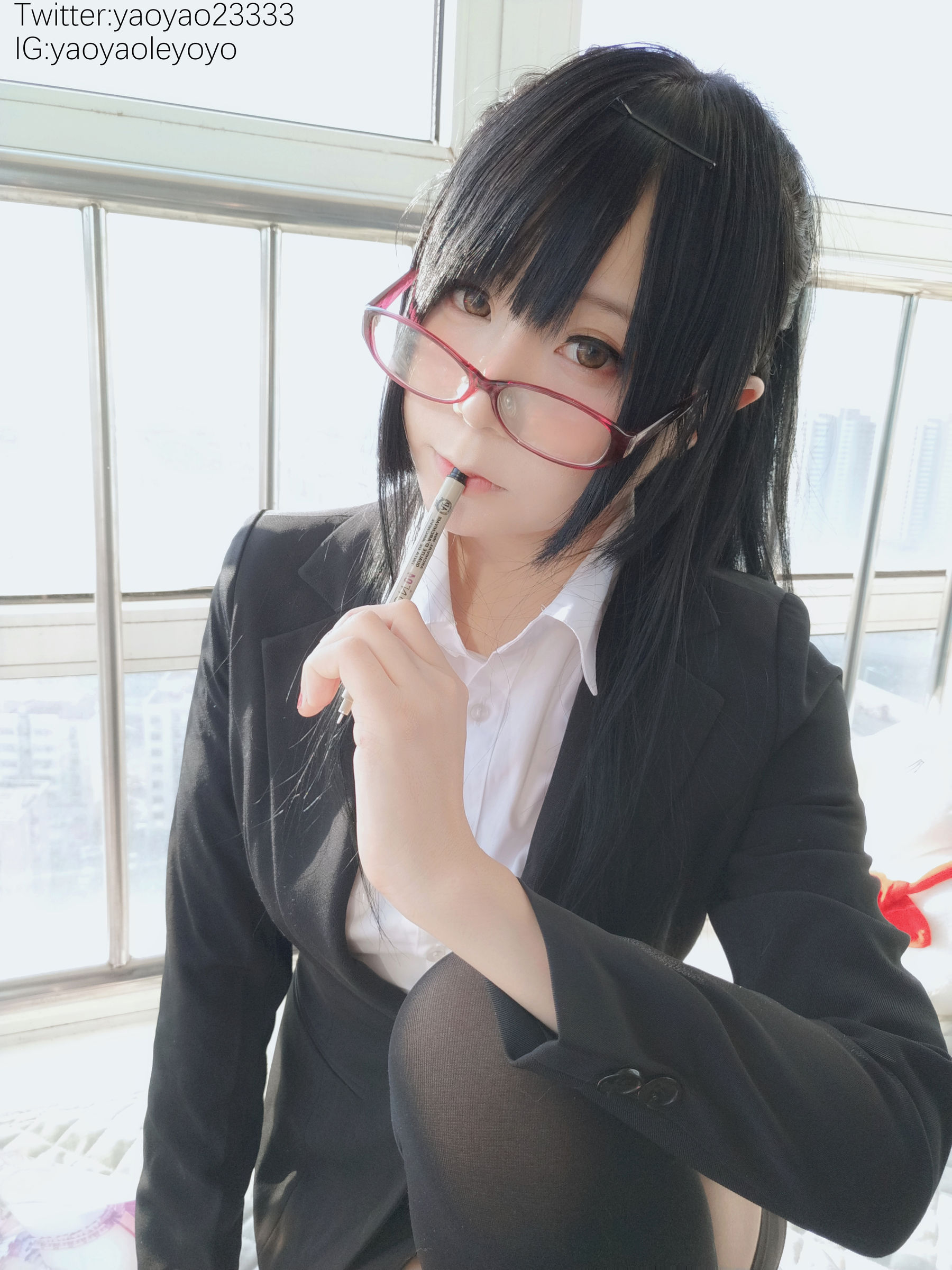 [福利COS] 萌妹子Coser摇摇乐yoyo - 补习老师第4张