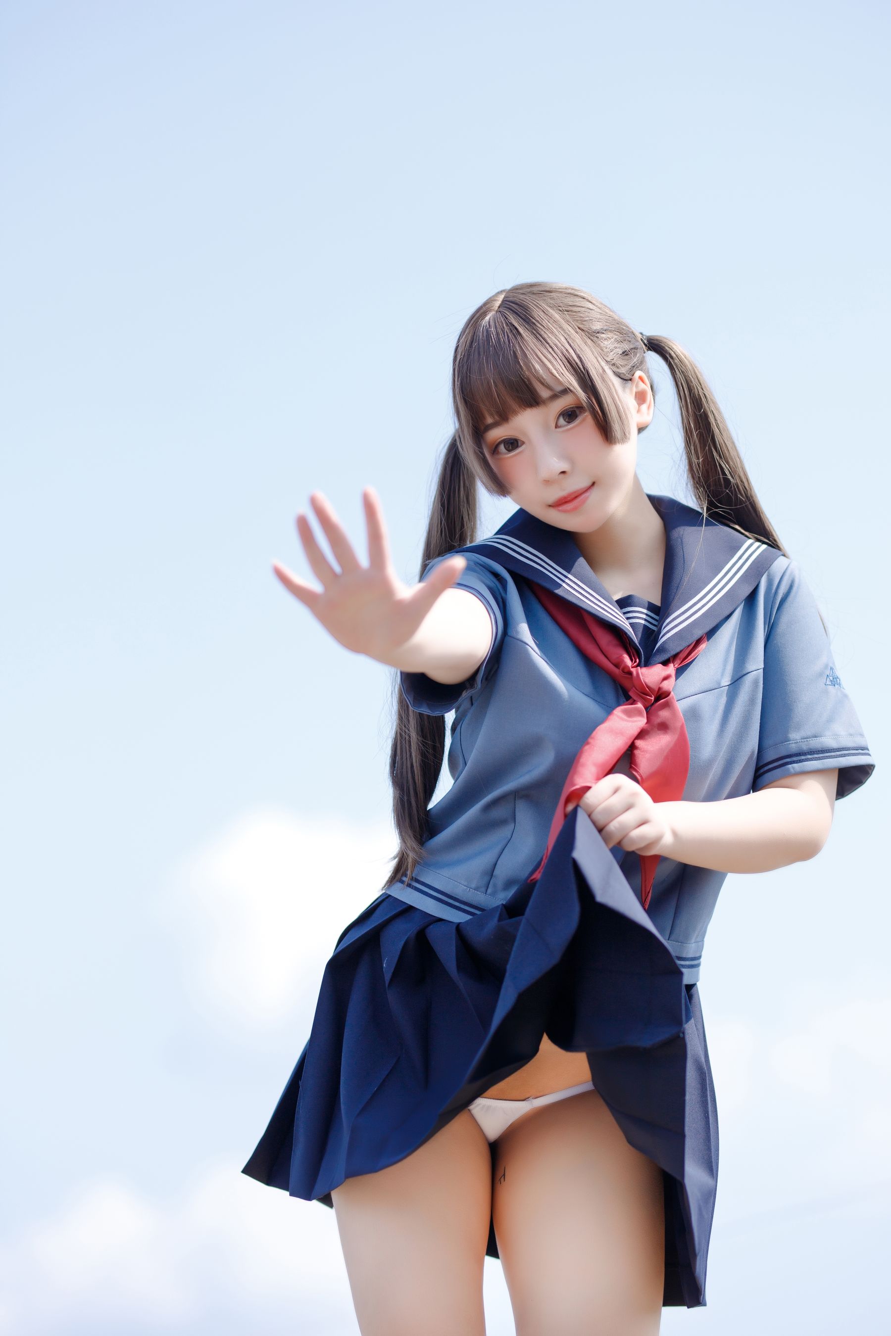 [福利COS] 胡桃猫Kurumineko - 天台的爱之告白第4张