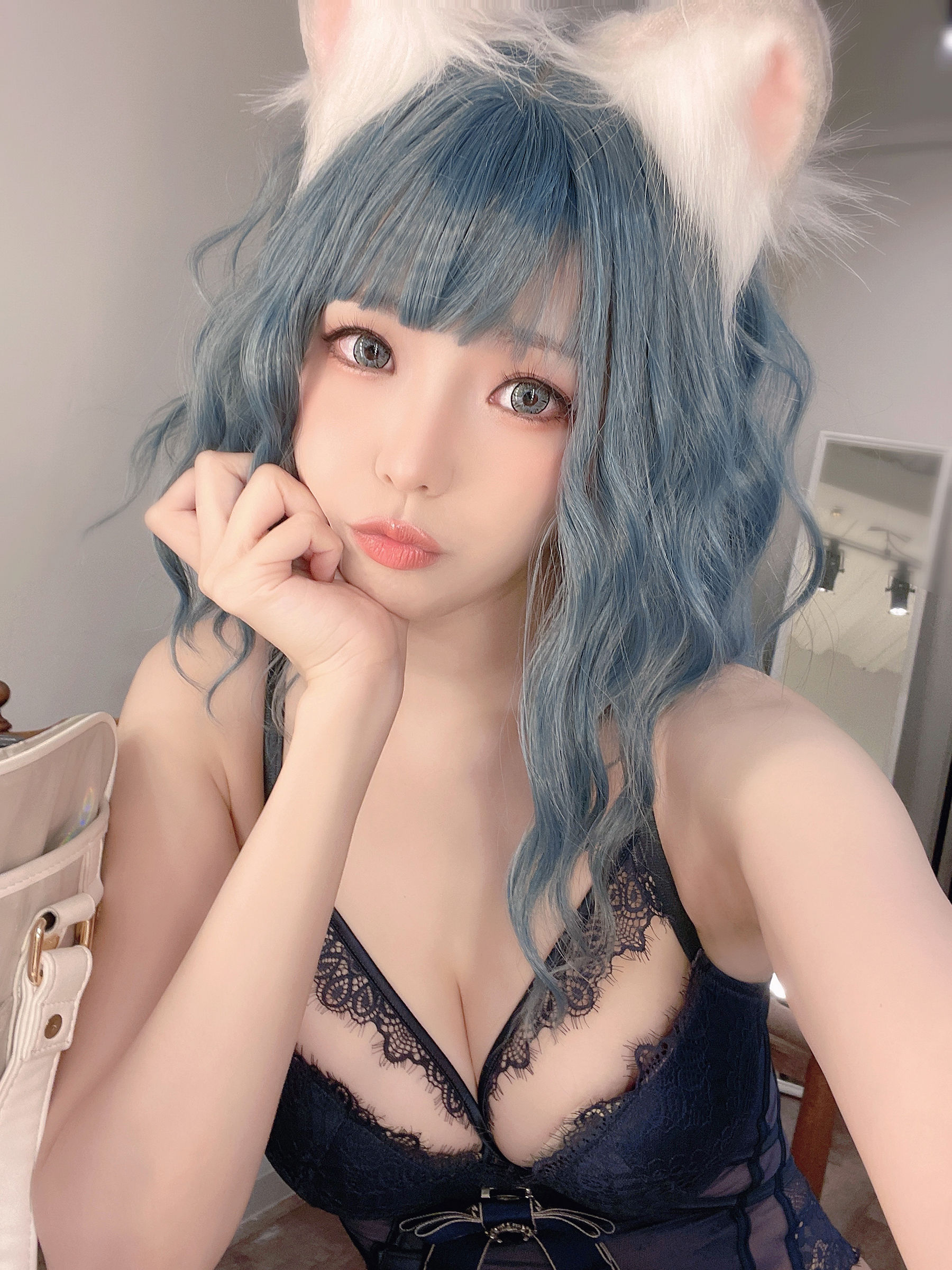 [福利COS] Ely_eee(ElyEE子) - Scottish Fold Cat Doll 摺耳貓少女人形第20张