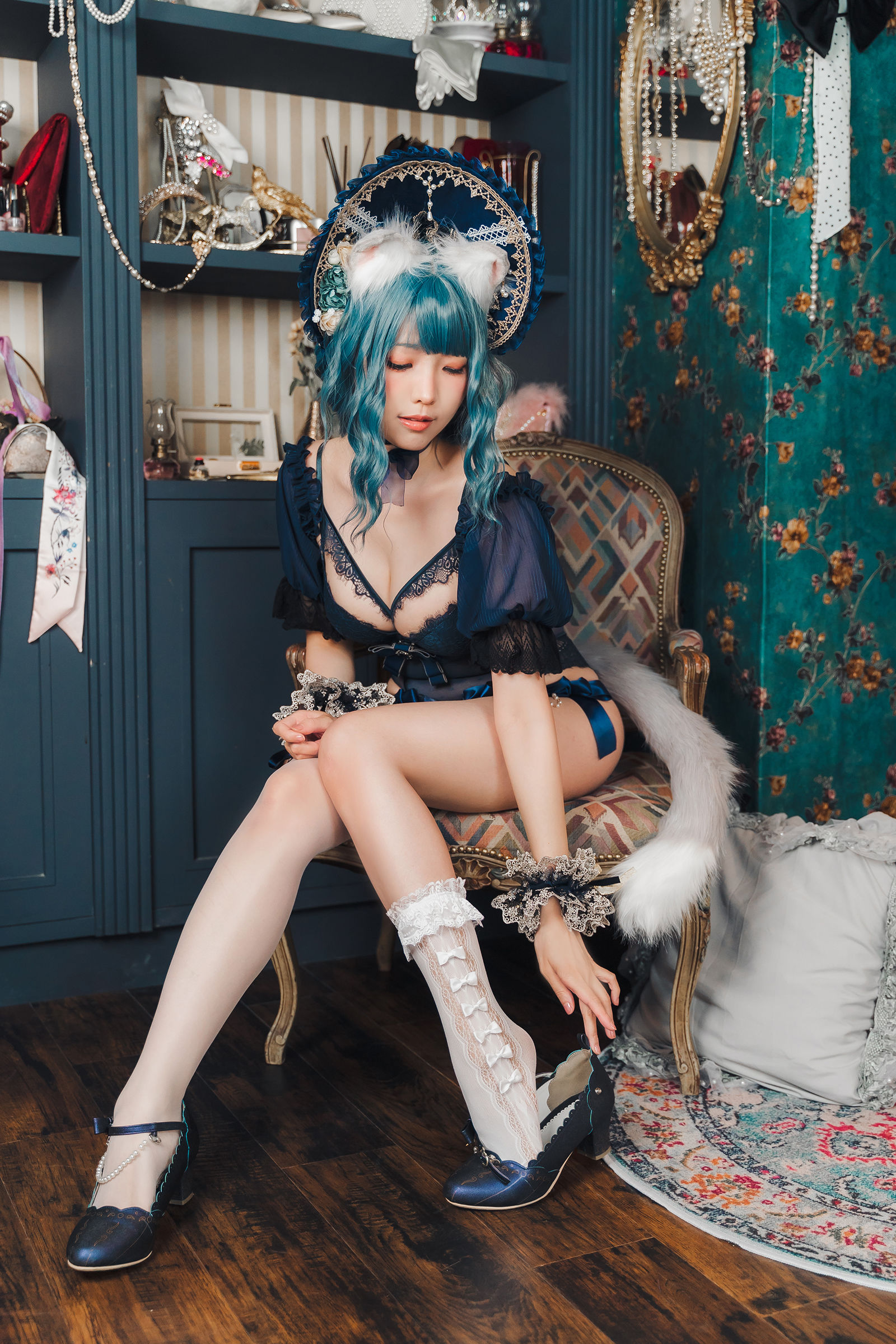 [福利COS] Ely_eee(ElyEE子) - Scottish Fold Cat Doll 摺耳貓少女人形第7张