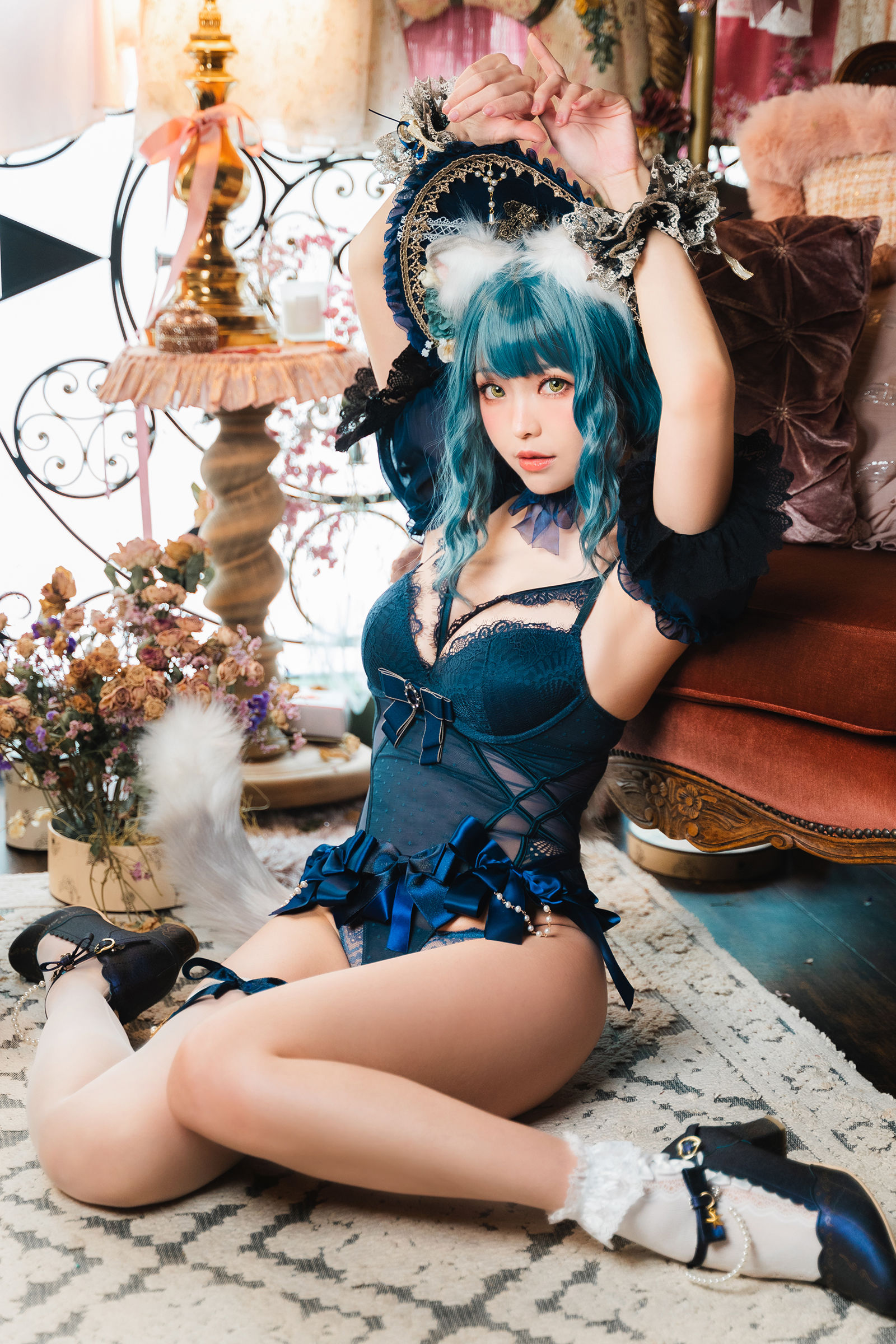 [福利COS] Ely_eee(ElyEE子) - Scottish Fold Cat Doll 摺耳貓少女人形第16张