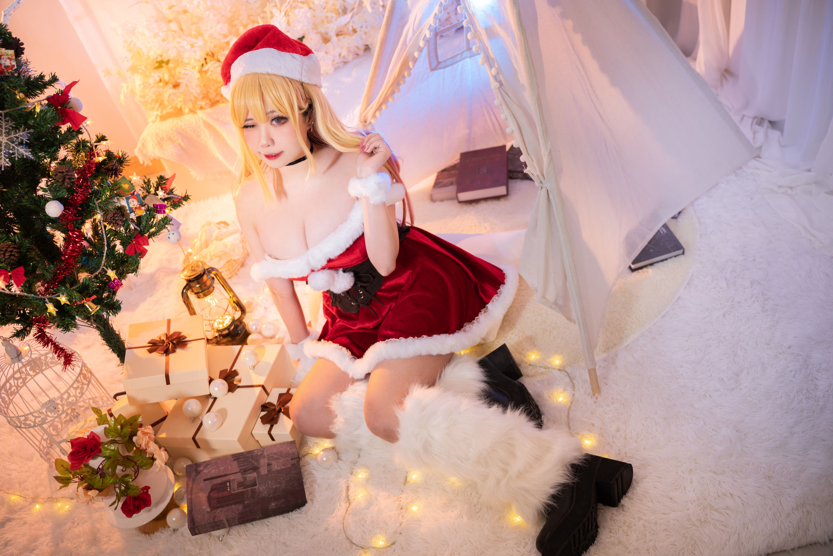 [福利COS] 贞子蜜桃 - 喜多川夢海 圣诞第5张