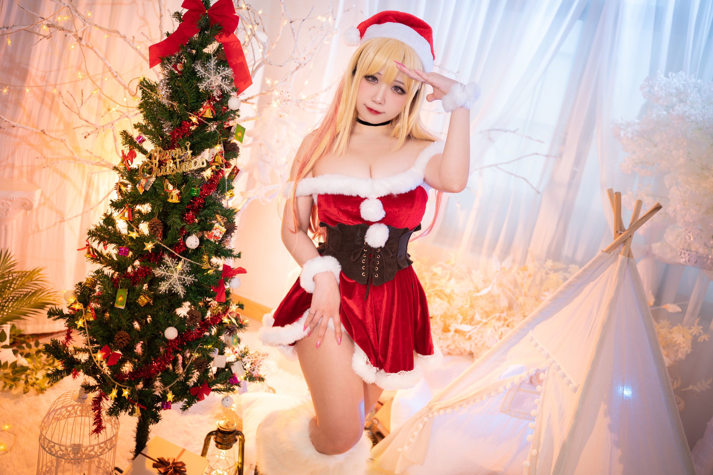 [福利COS] 贞子蜜桃 - 喜多川夢海 圣诞第22张