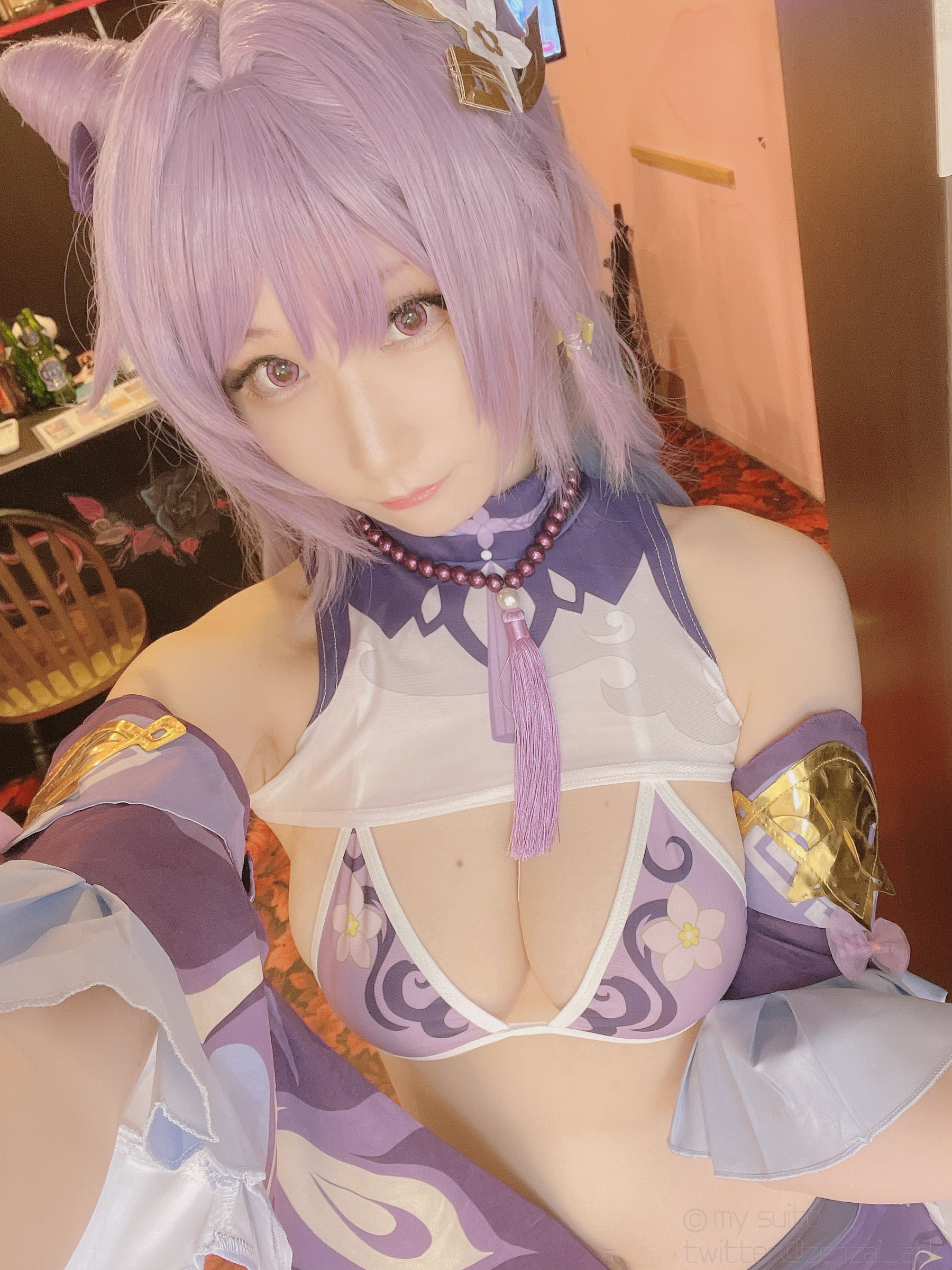 [福利COS] (Cosplay)[my suite] Atsuki あつき - Keqing 刻晴 (Genshin Impact)第16张