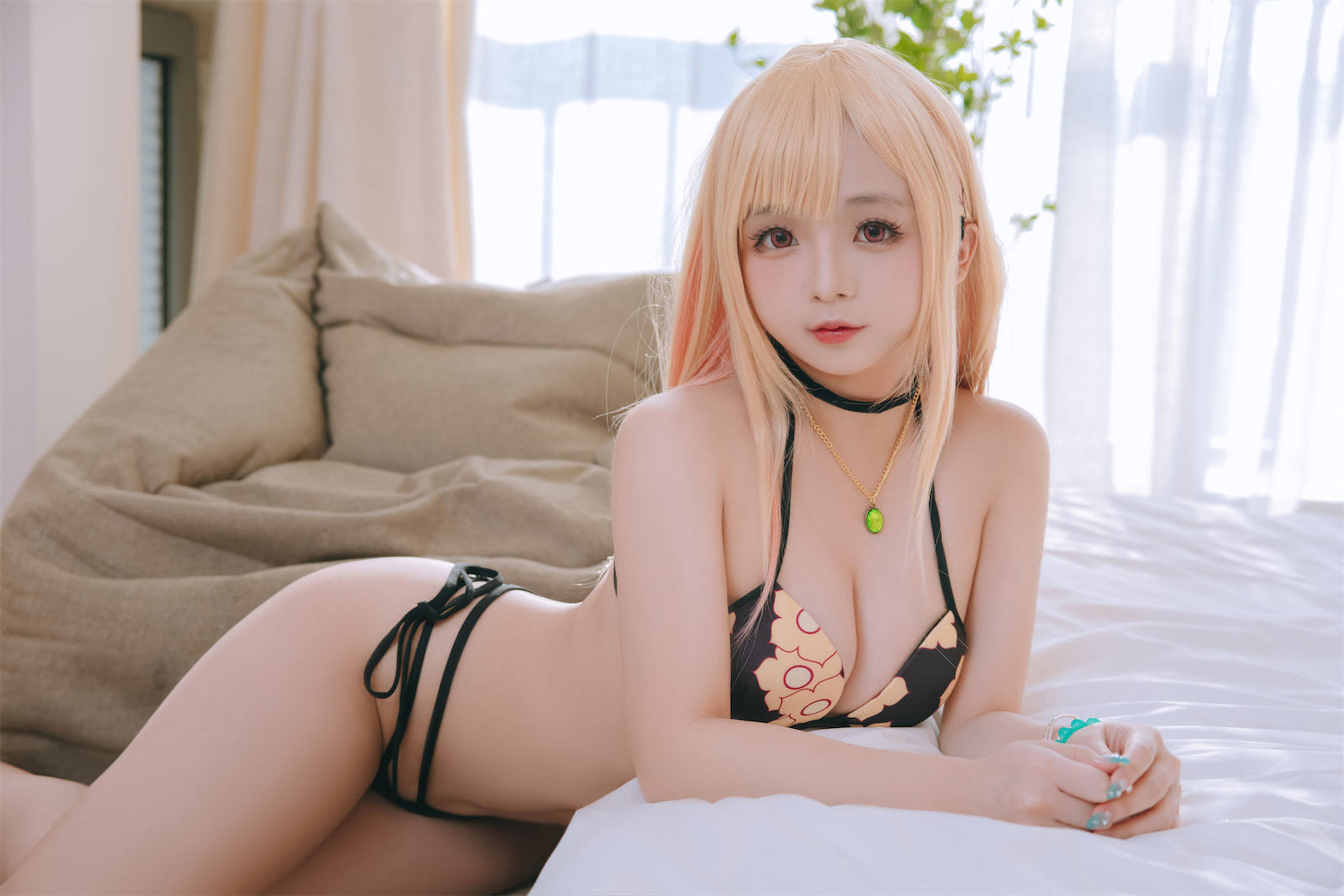 [福利COS] Cosplay日奈娇 - 更衣人偶喜多川海梦泳装第5张