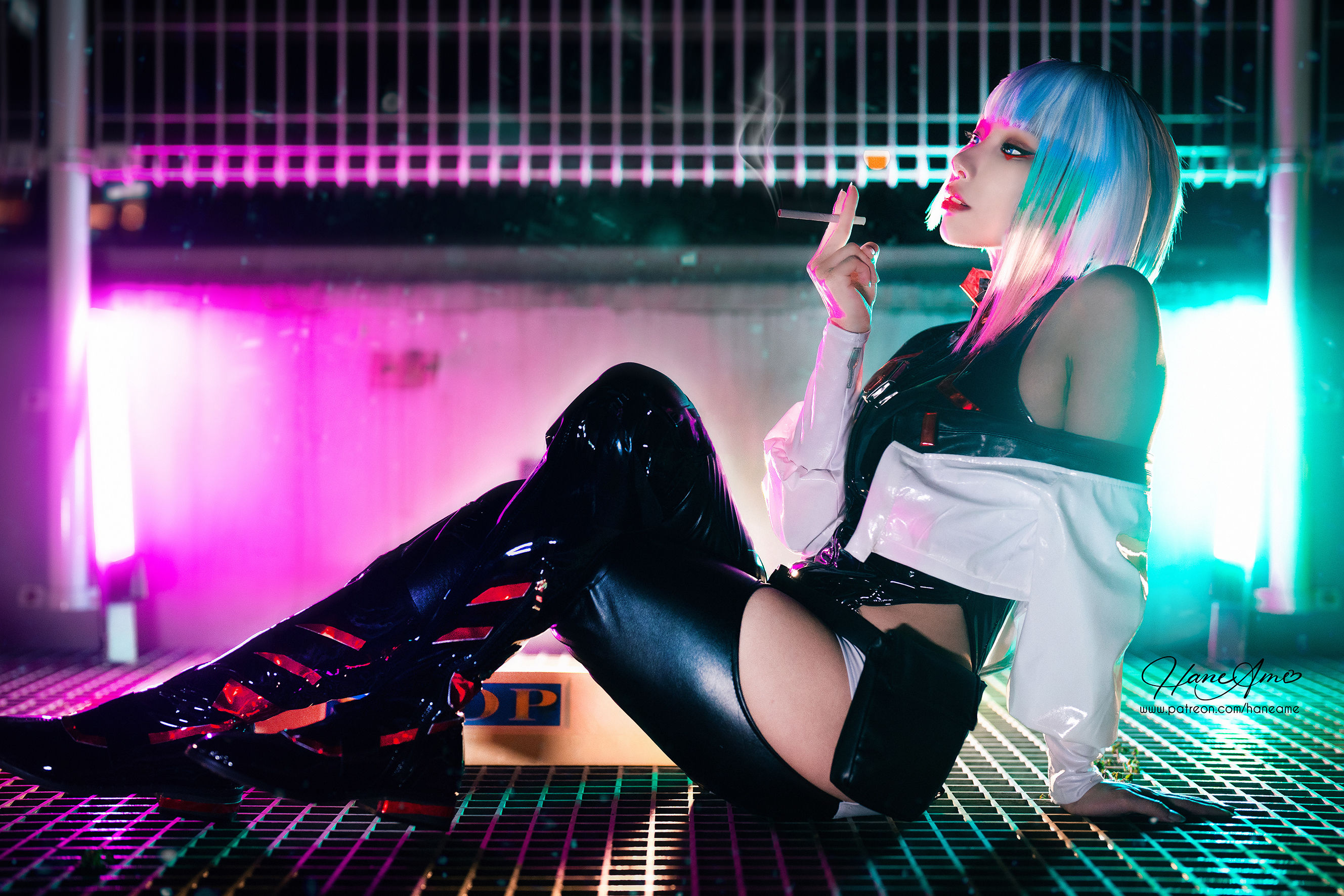 [福利COS] Hane Ame 雨波写真 - Cyberpunk Lucy第7张