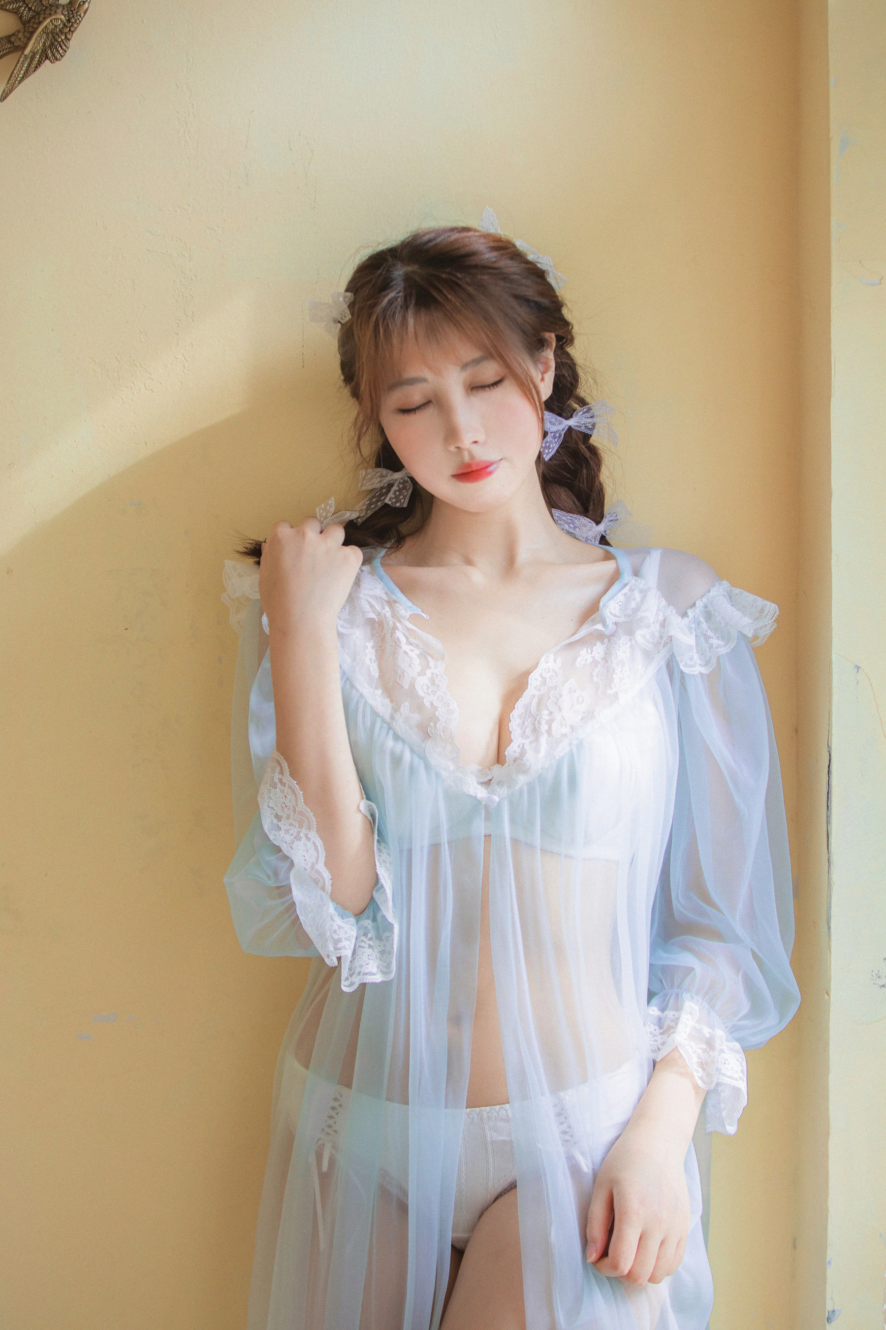 [福利COS] 次元少女念雪ww - 蓝纱衣第10张