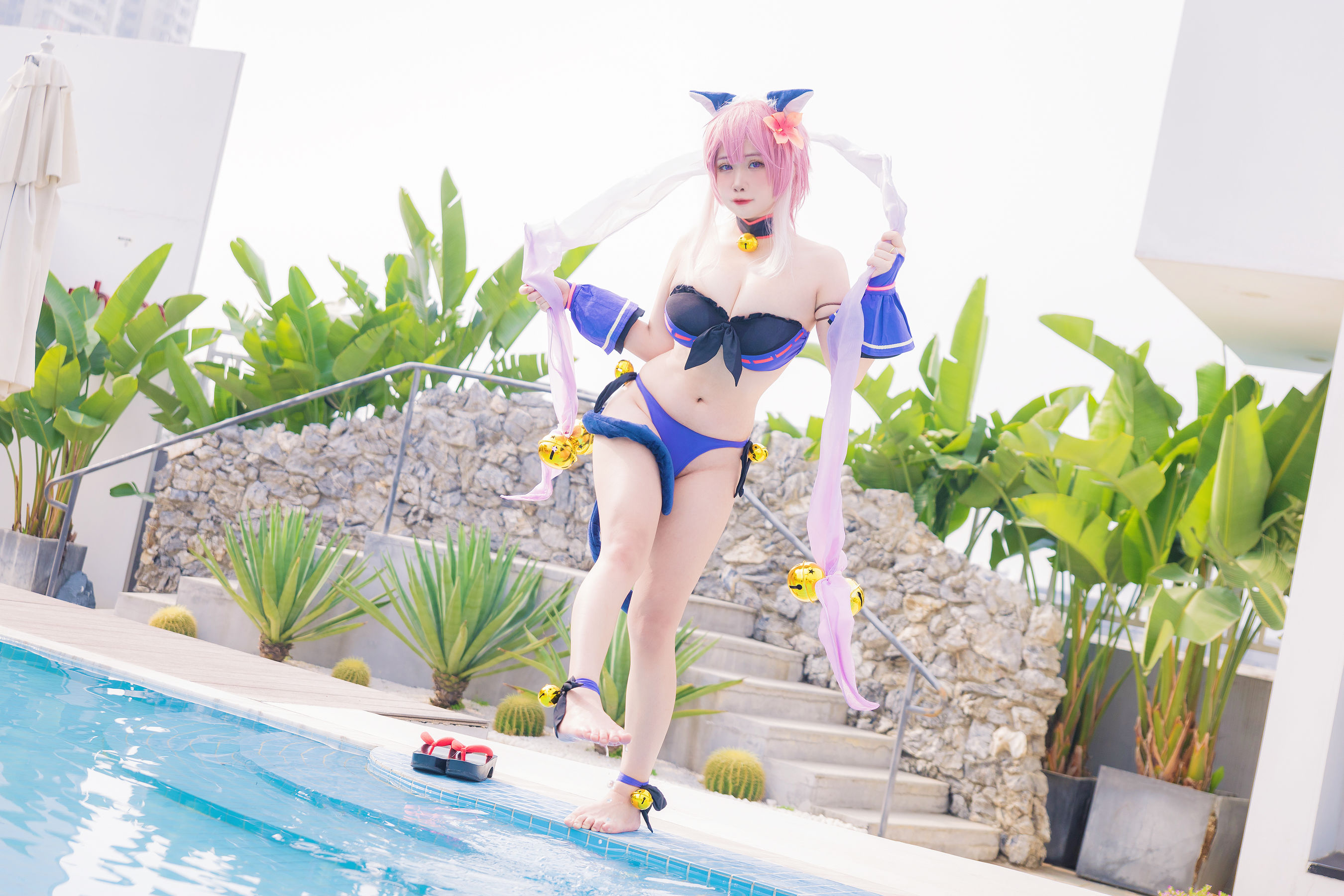 [福利COS] 贞子蜜桃 - 九月舰长 宮坂珠希泳装第3张