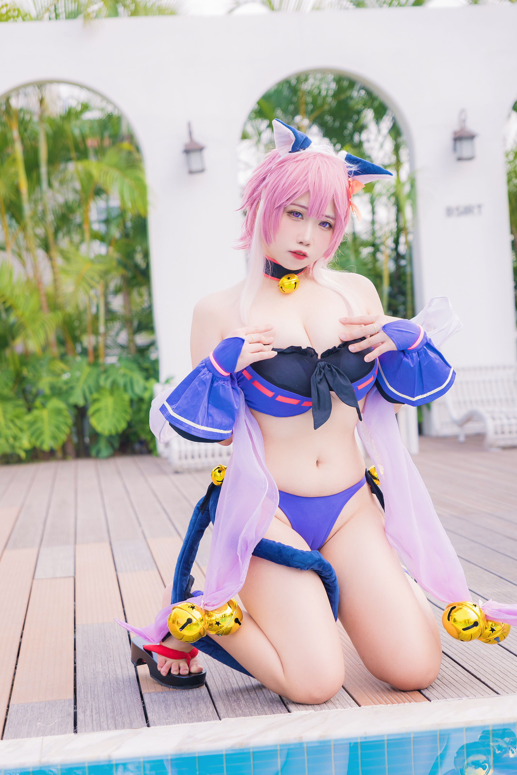 [福利COS] 贞子蜜桃 - 九月舰长 宮坂珠希泳装第6张