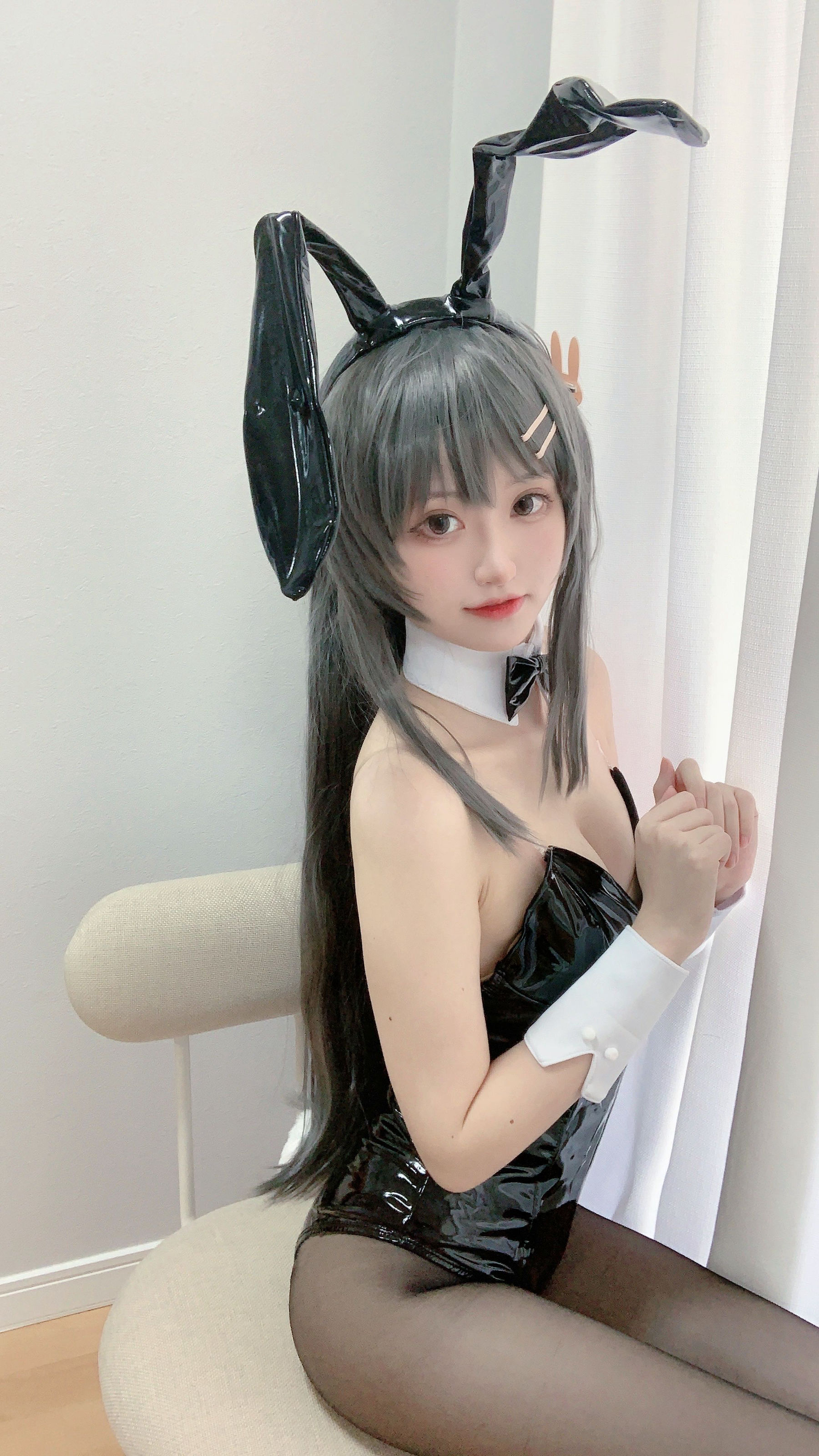 [福利COS] 千阳(ちよ) - 麻衣学姐兔子装第4张