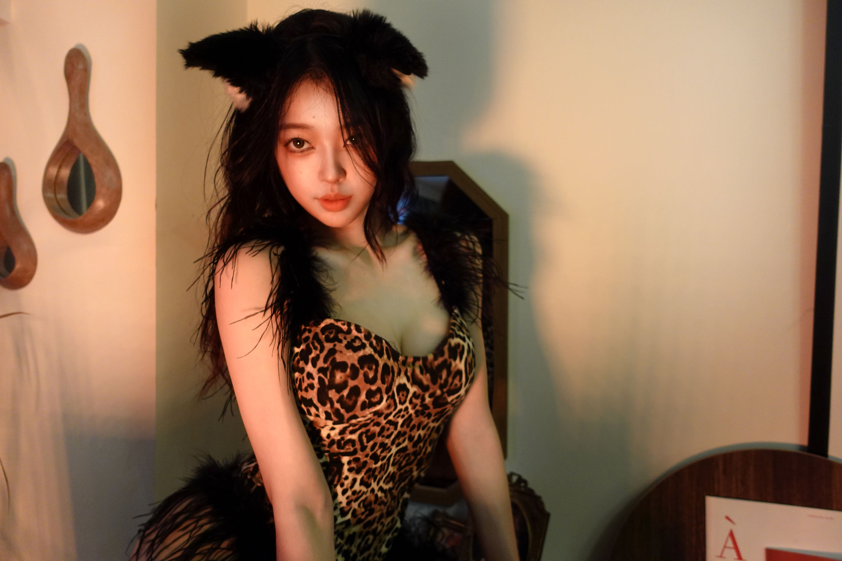 [福利COS] 徐珺大哥 - 毛绒豹猫第5张