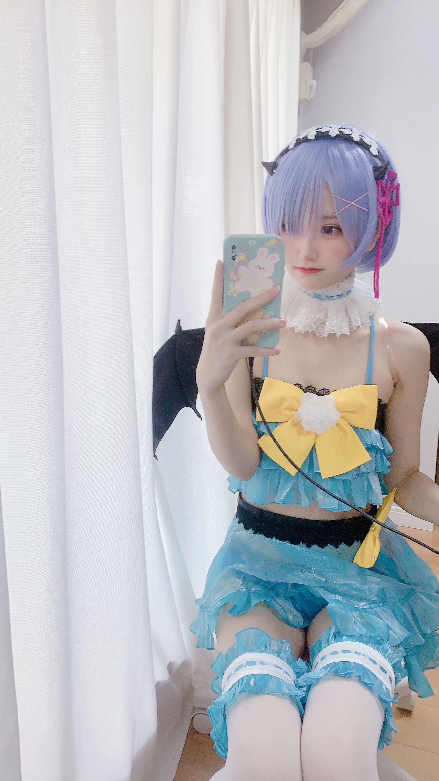 [福利COS] 千阳(ちよ) - 雷姆小恶魔cos第4张