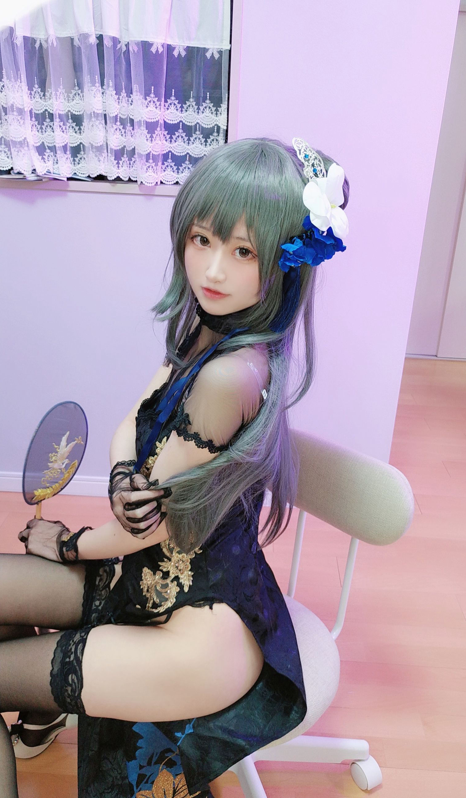 [福利COS] 千阳(ちよ) - 路易九世旗袍第5张