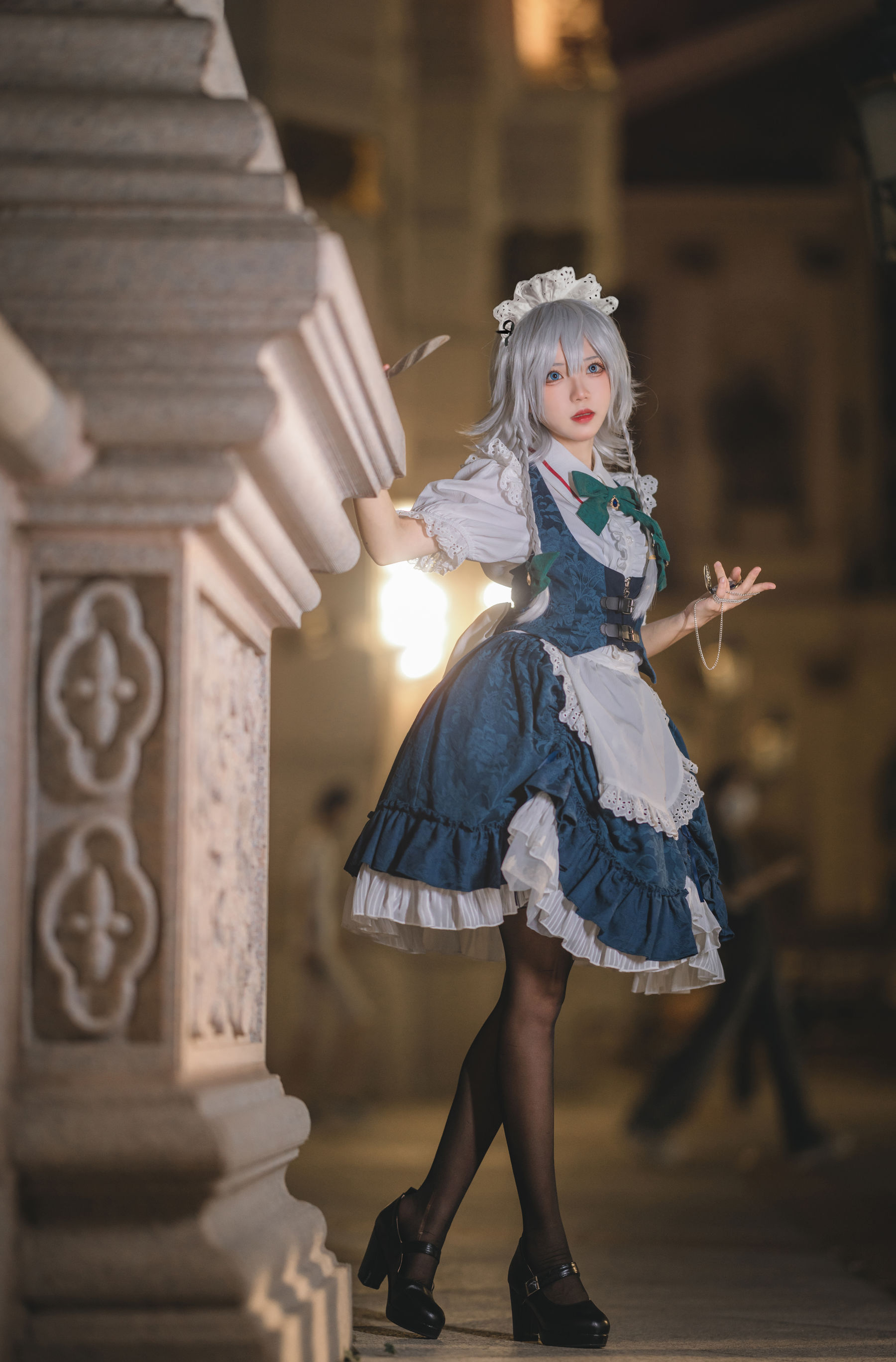 [福利COS] 花柒Hana - 星雨咲夜女仆第3张