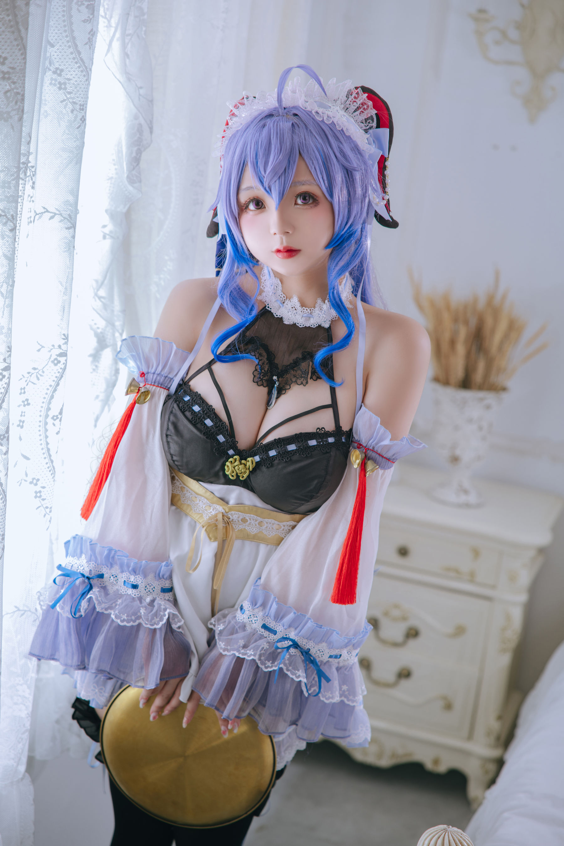 [福利COS] Cosplay日奈娇 - 甘雨女仆第9张