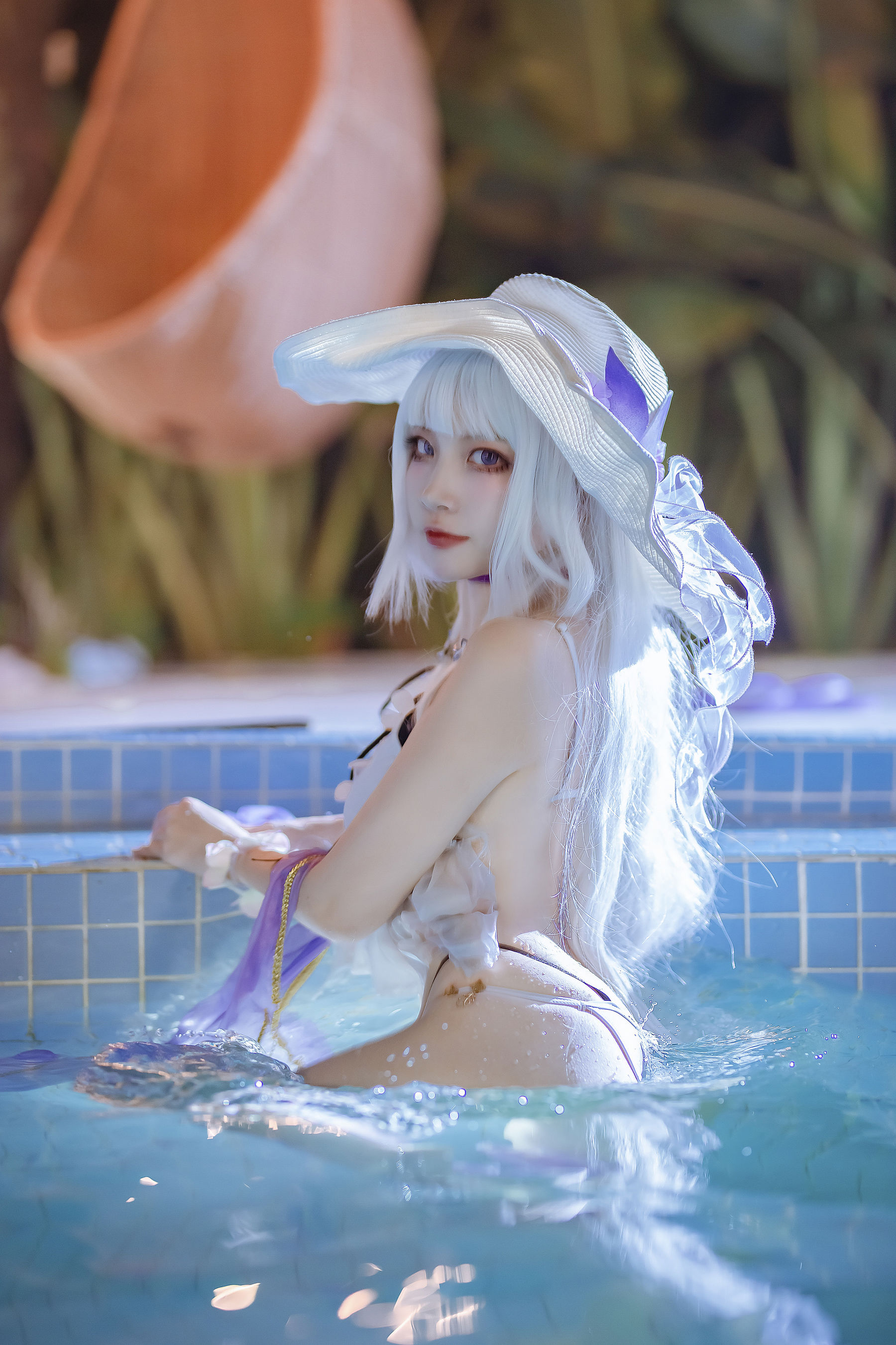 [福利COS] 人气Coser二佐Nisa - 碧蓝光辉泳装第10张