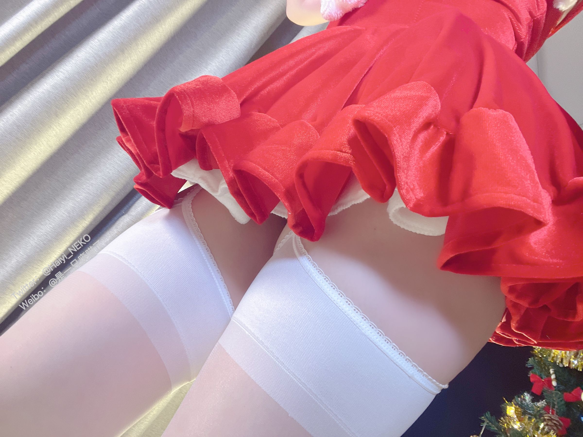 [福利COS] 是一只废喵了 - 圣诞连衣裙第20张