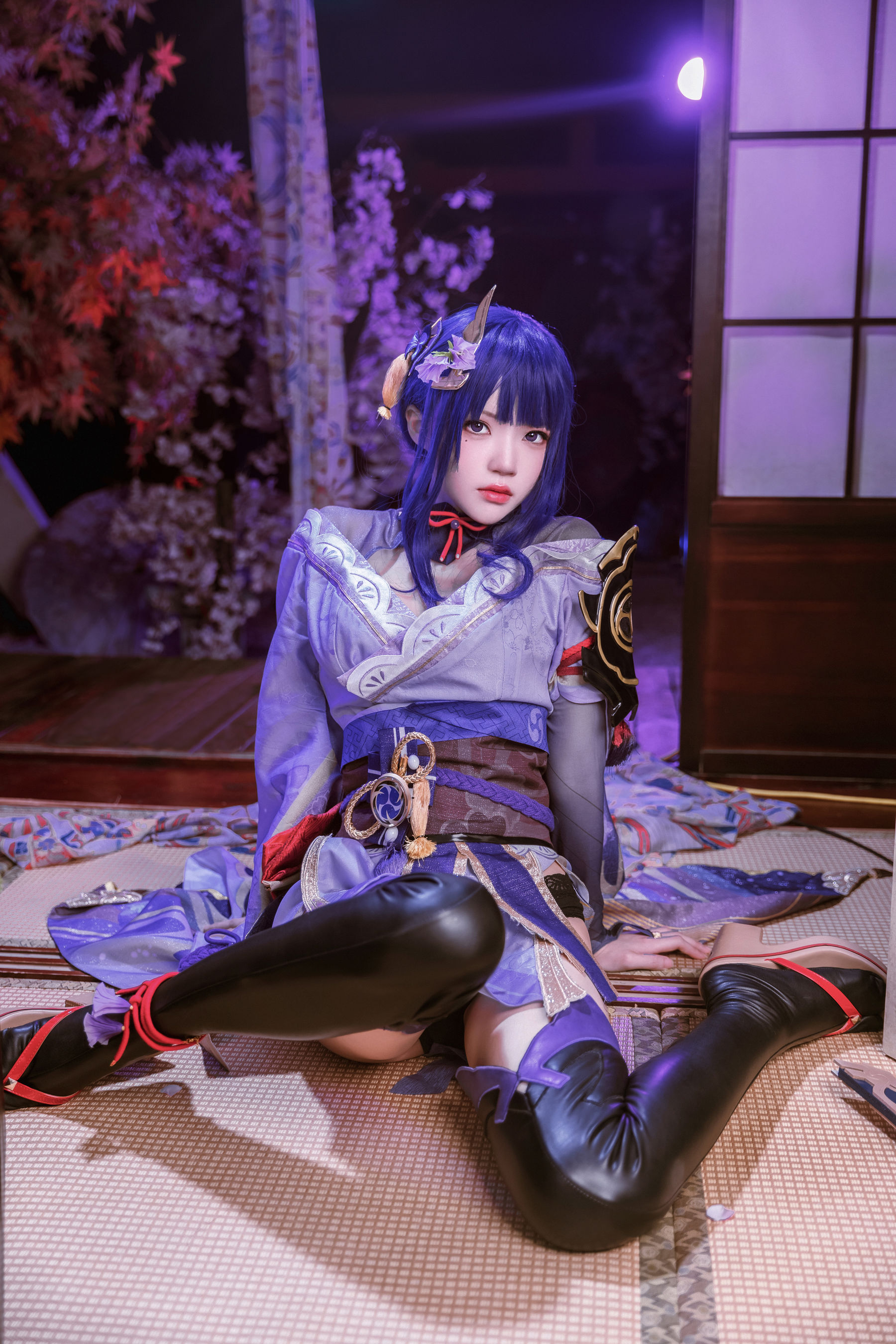 [福利COS] 桜桃喵 - 雷电将军第5张