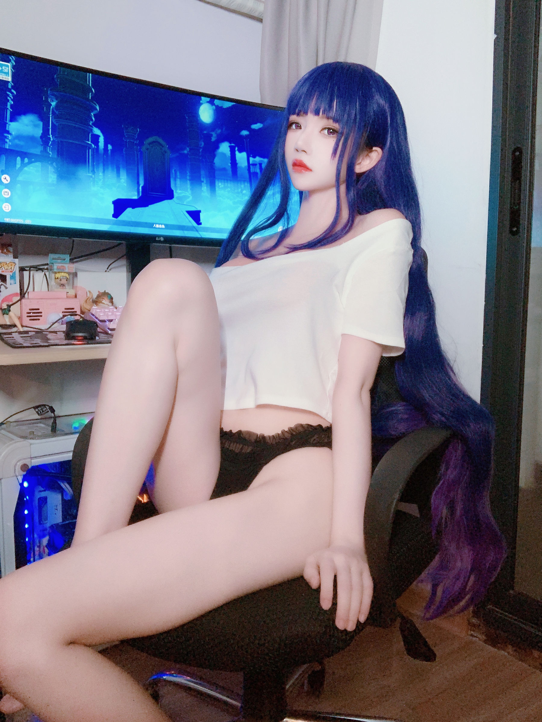 [福利COS] 桜桃喵 - 雷电将军自拍第4张