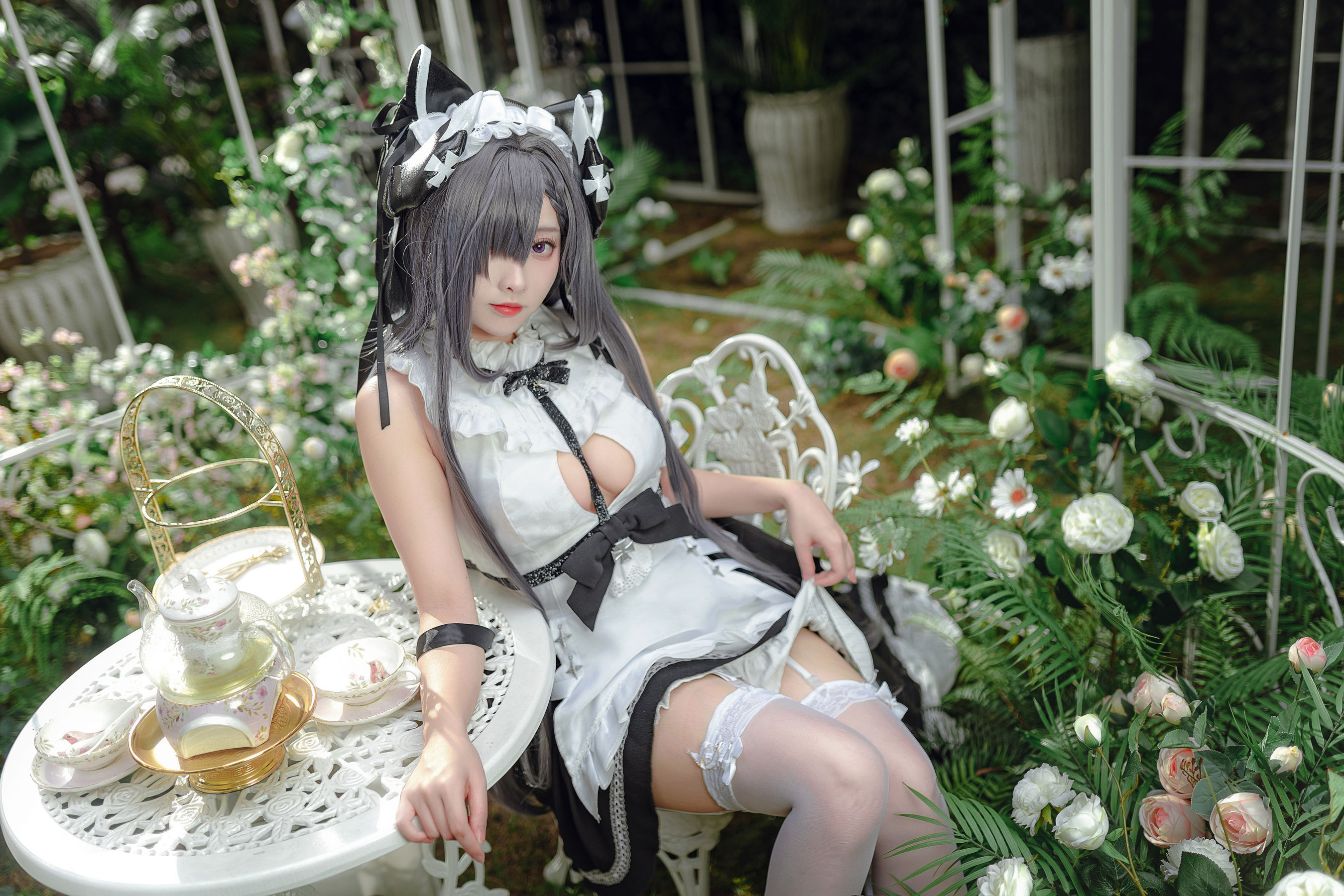 [福利COS] 宫本桜 - 奥古斯特女仆装第1张