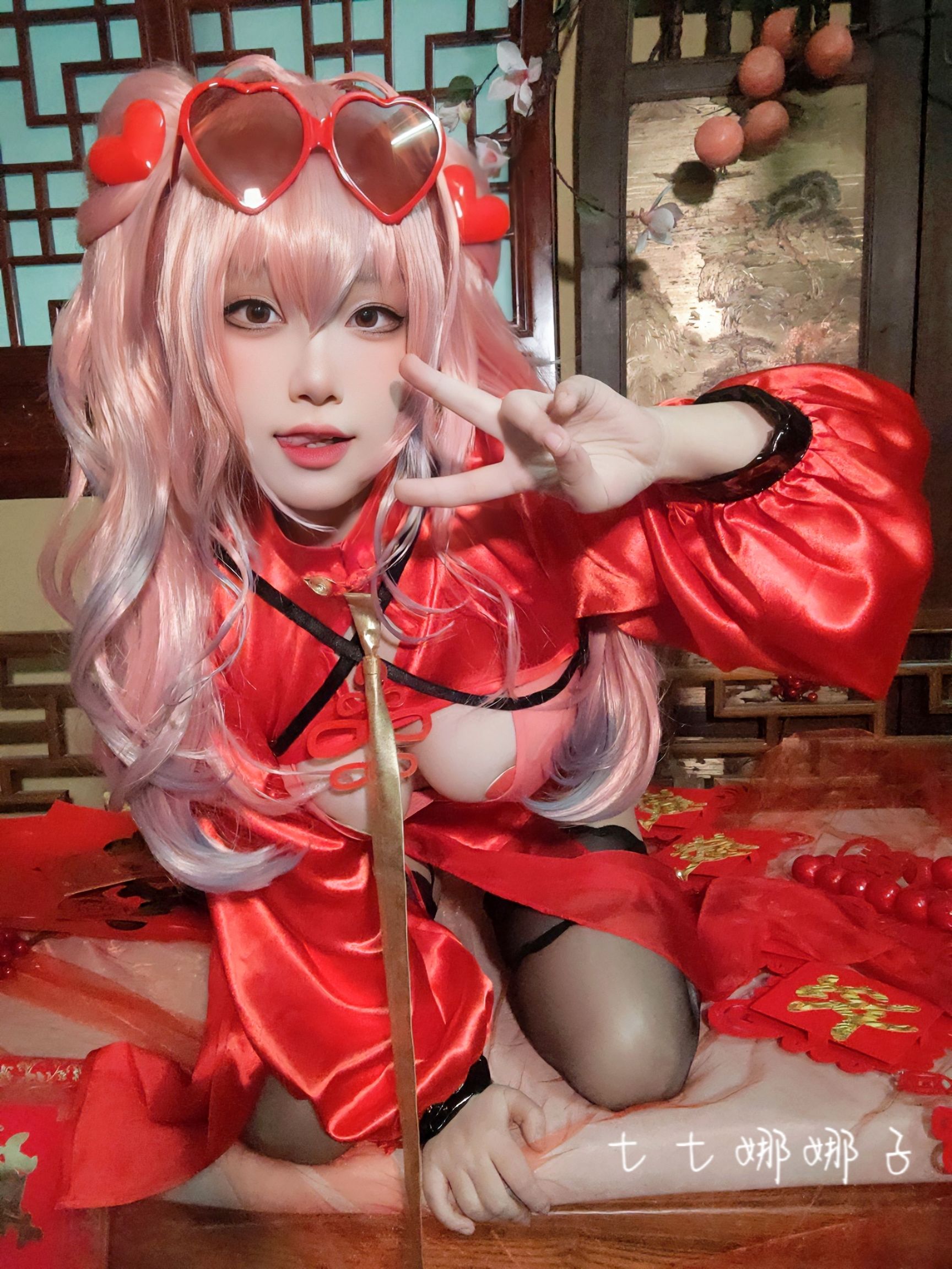 [福利COS] 七七娜娜子 - 布莱默顿新春旗袍第31张