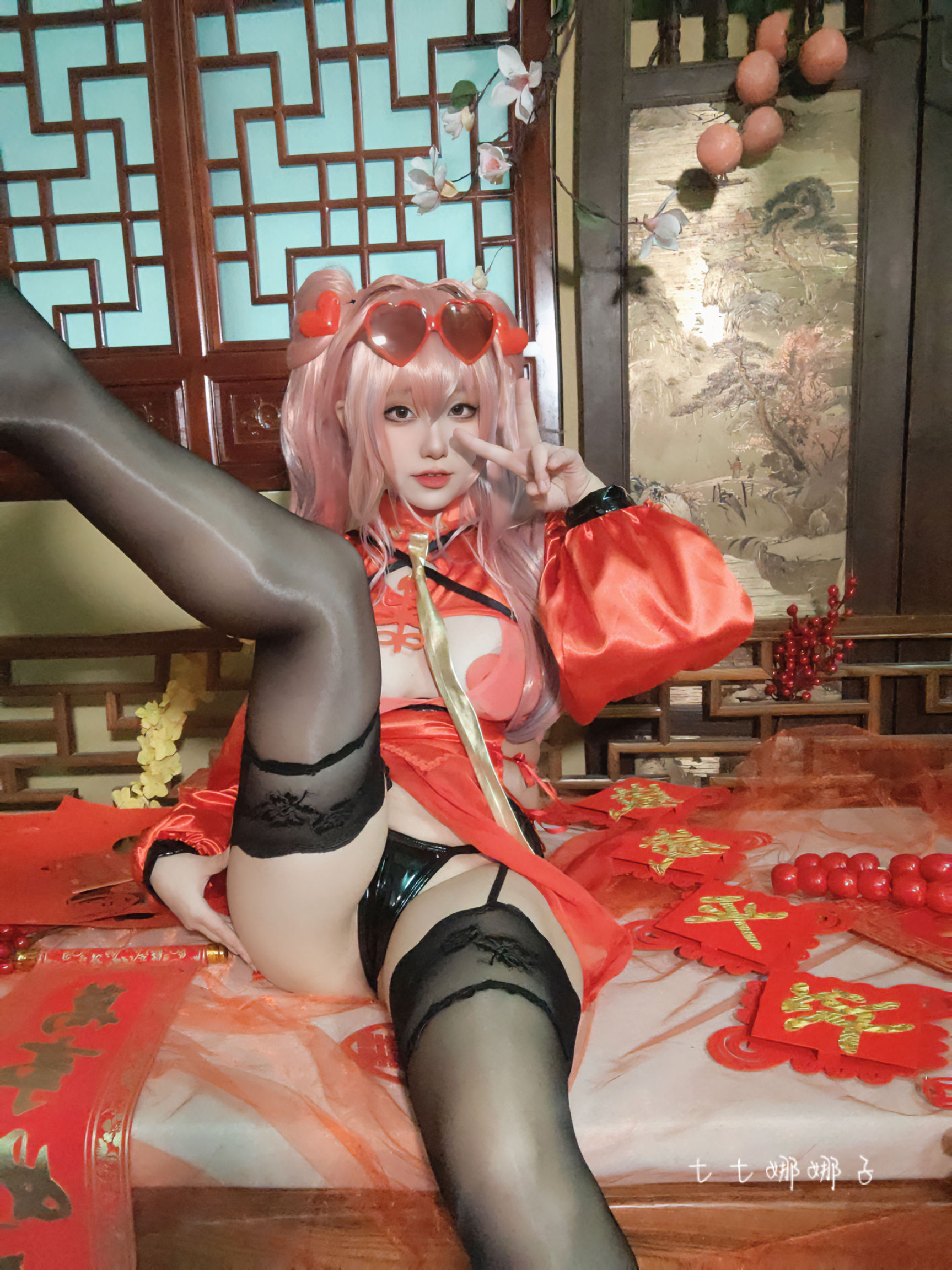 [福利COS] 七七娜娜子 - 布莱默顿新春旗袍第35张