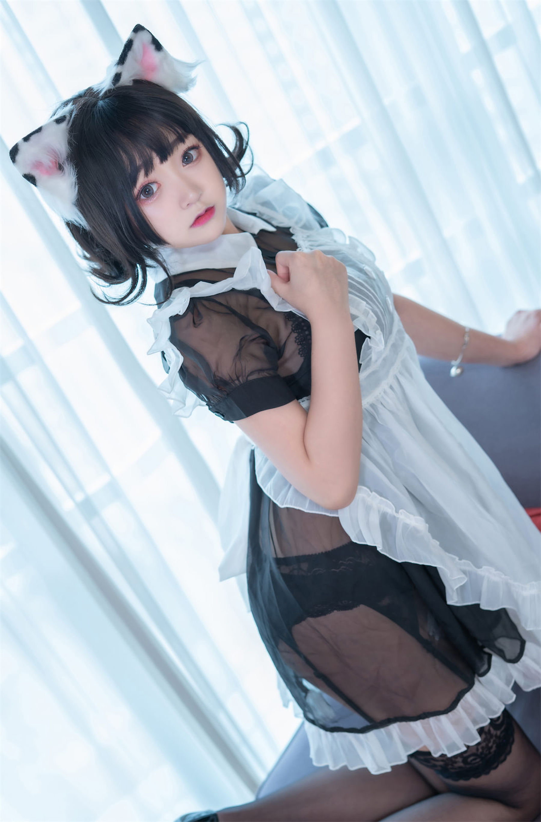 [福利COS] 动漫博主恩田直幸 - 奶牛猫女仆第6张